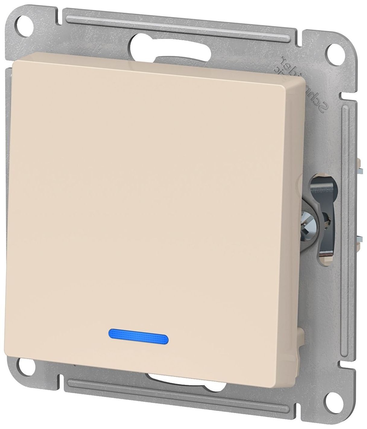 Изображение товара Выключатель 1-клавишный Schneider Electric Atlas Design ATN000213 бежевый