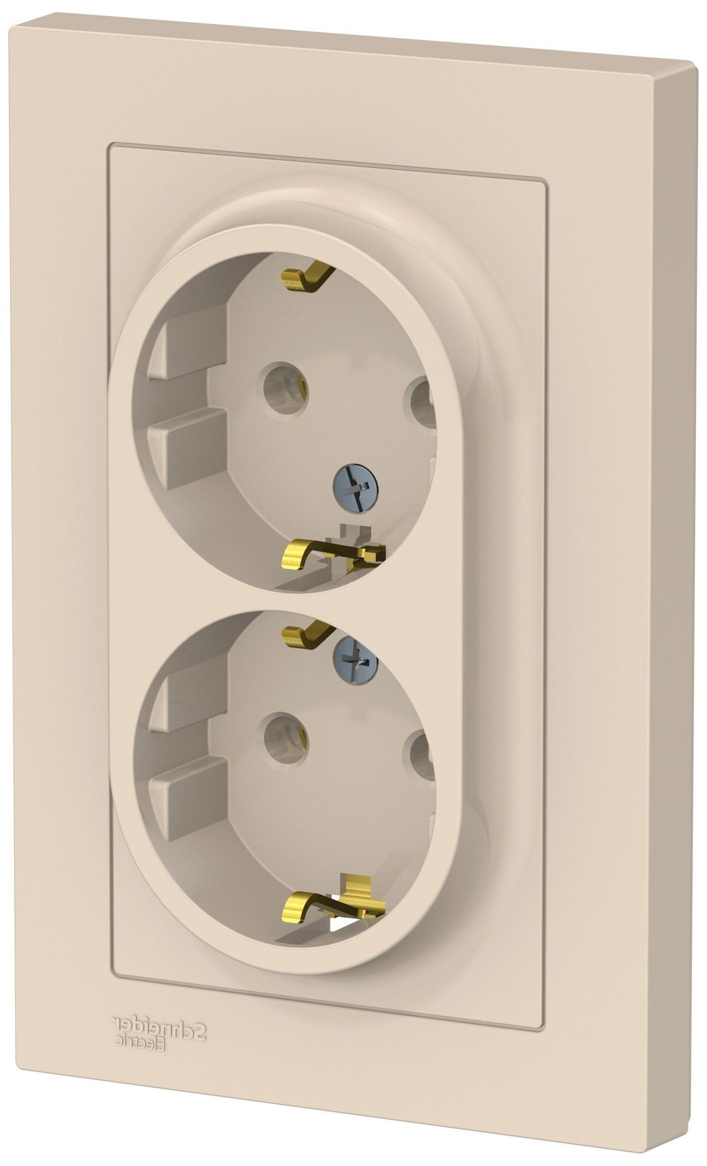 Изображение товара Розетка электрическая Schneider Electric Atlas Design ATN000224 бежевый