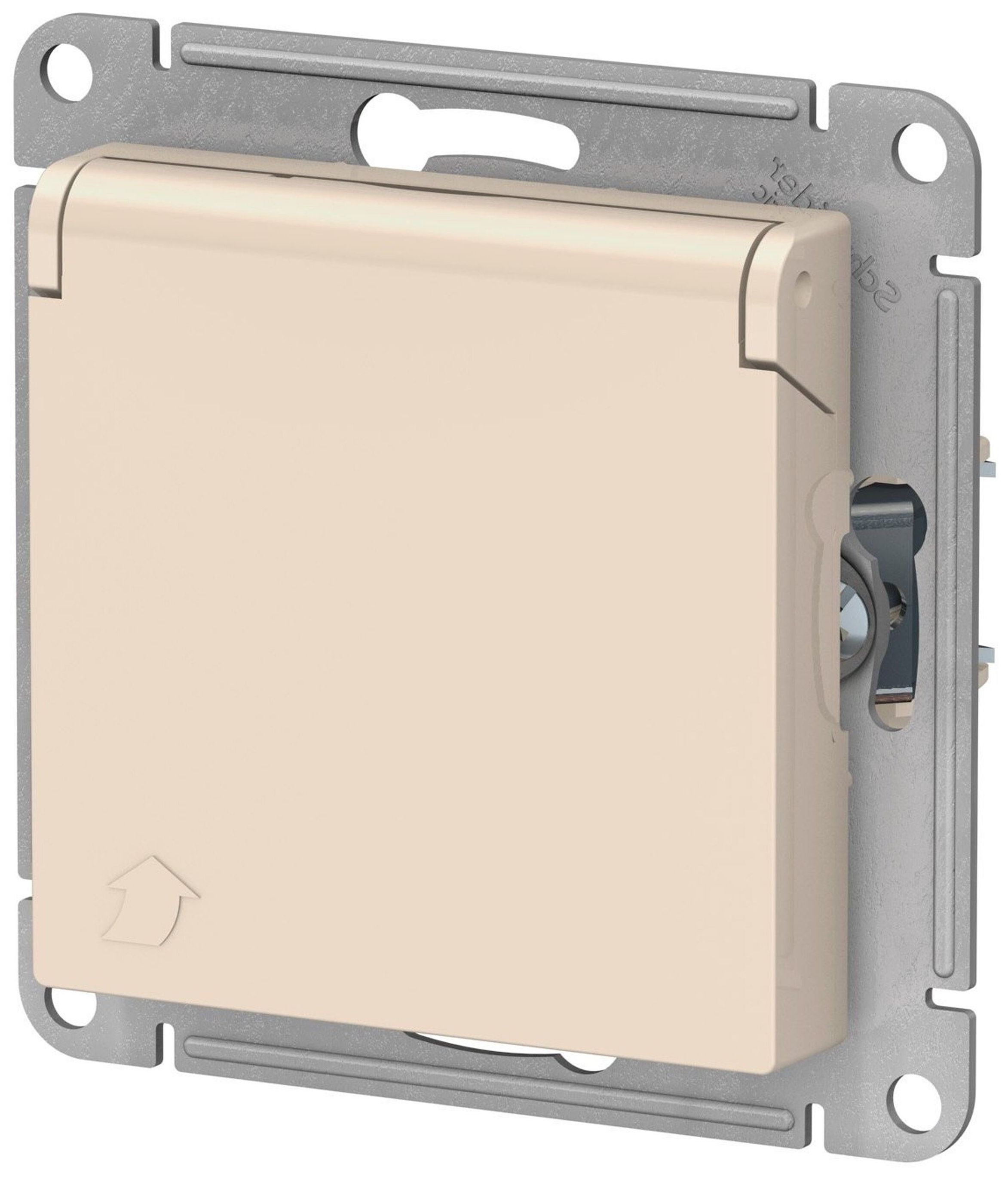 Изображение товара Розетка электрическая Schneider Electric Atlas Design ATN000246 бежевый
