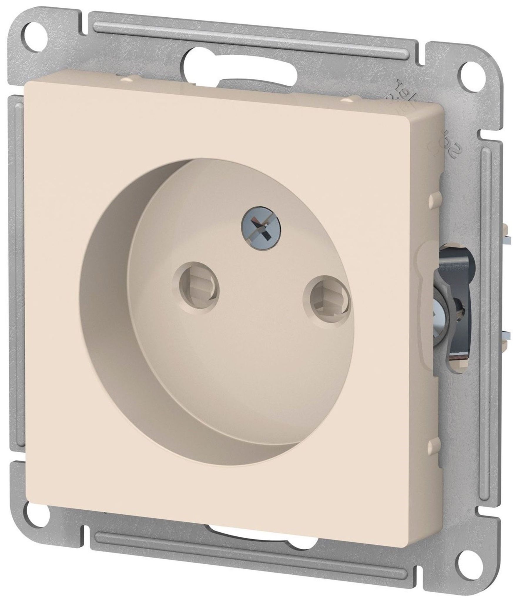 Изображение товара Розетка электрическая Schneider Electric Atlas Design ATN000249 бежевый