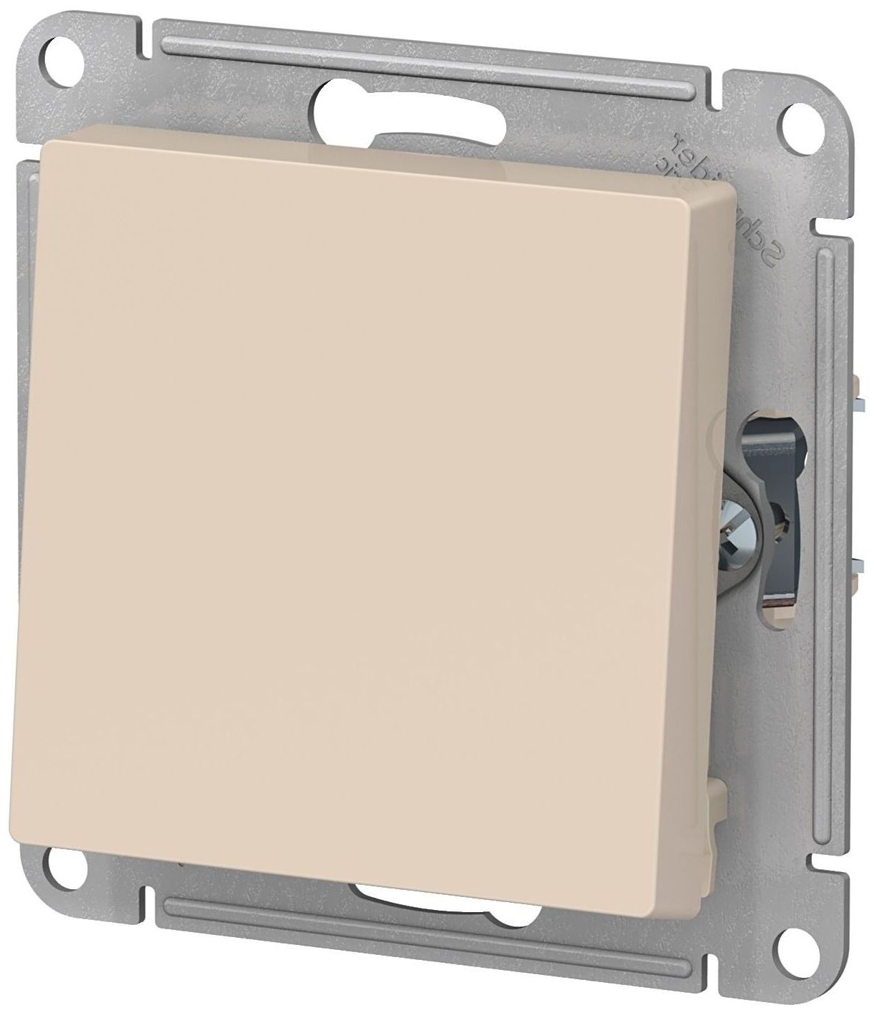Изображение товара Выключатель 1-клавишный Schneider Electric Atlas Design ATN000261 бежевый