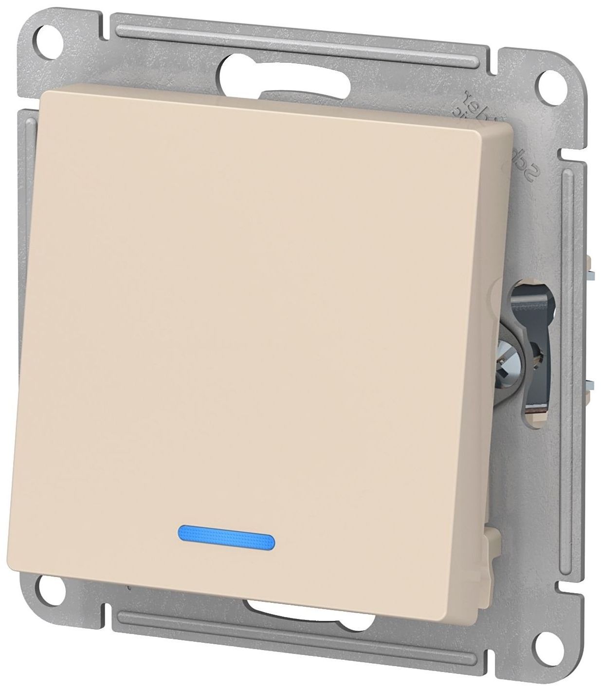 Изображение товара Выключатель 1-клавишный Schneider Electric Atlas Design ATN000263 бежевый