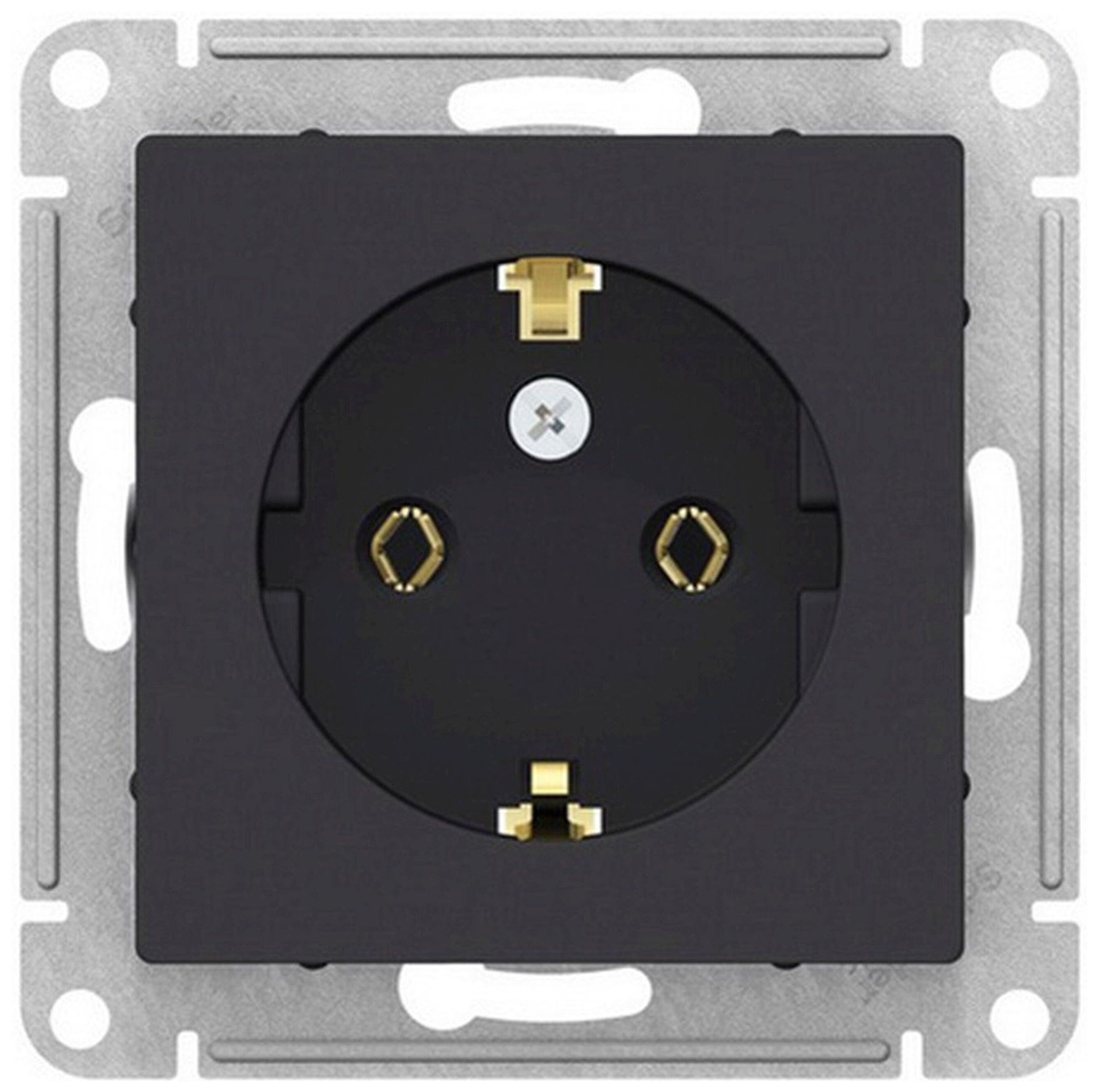 Изображение товара Розетка электрическая Schneider Electric Atlas Design ATN001043 карбон