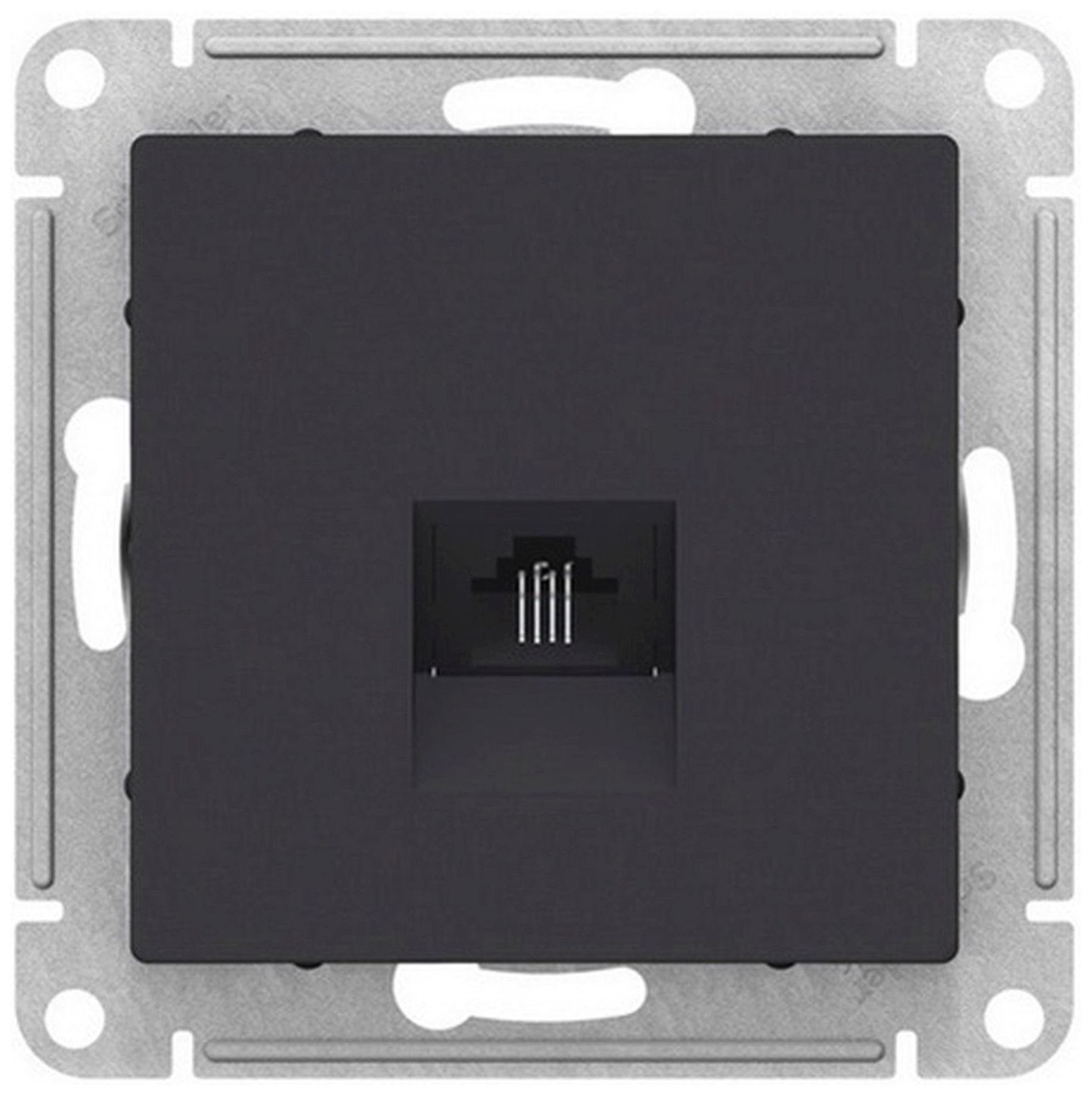 Изображение товара Розетка RJ-11 1 пост Schneider Electric Atlas Design карбон