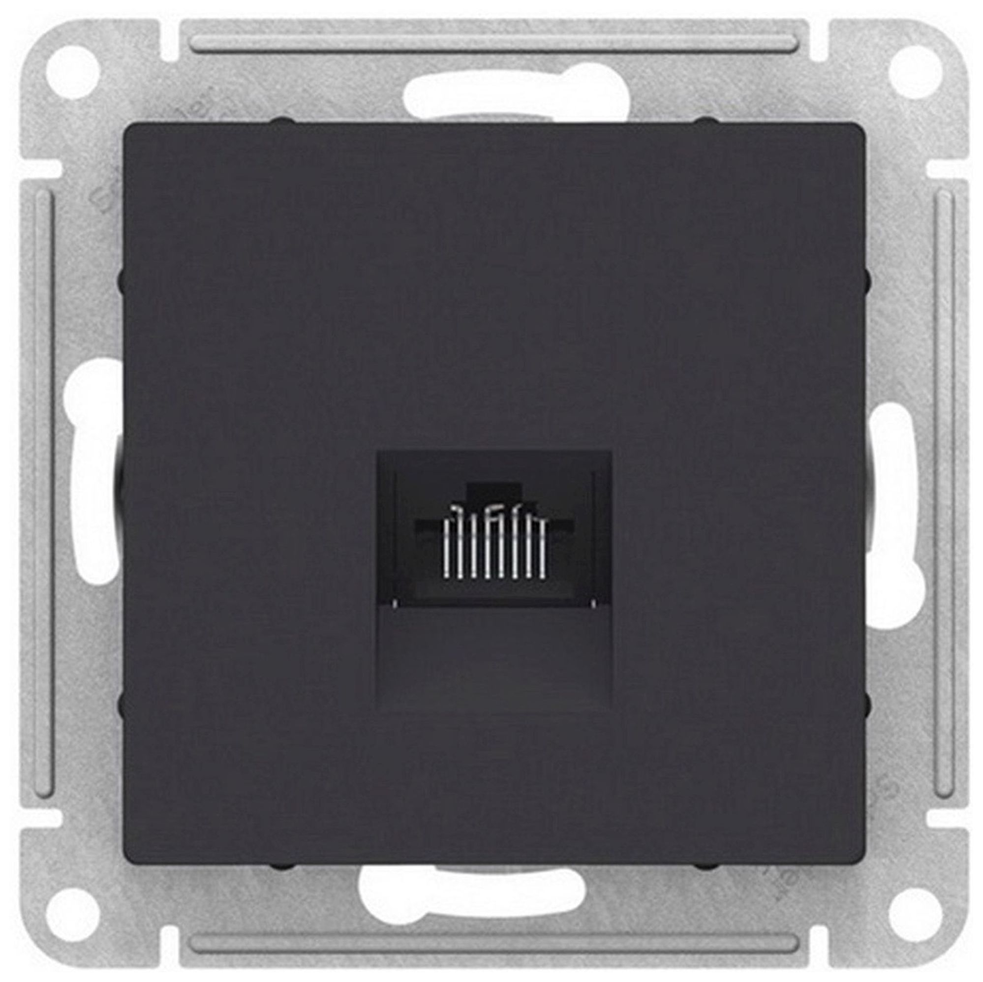 Изображение товара Розетка RJ-45 1 пост Schneider Electric Atlas Design карбон