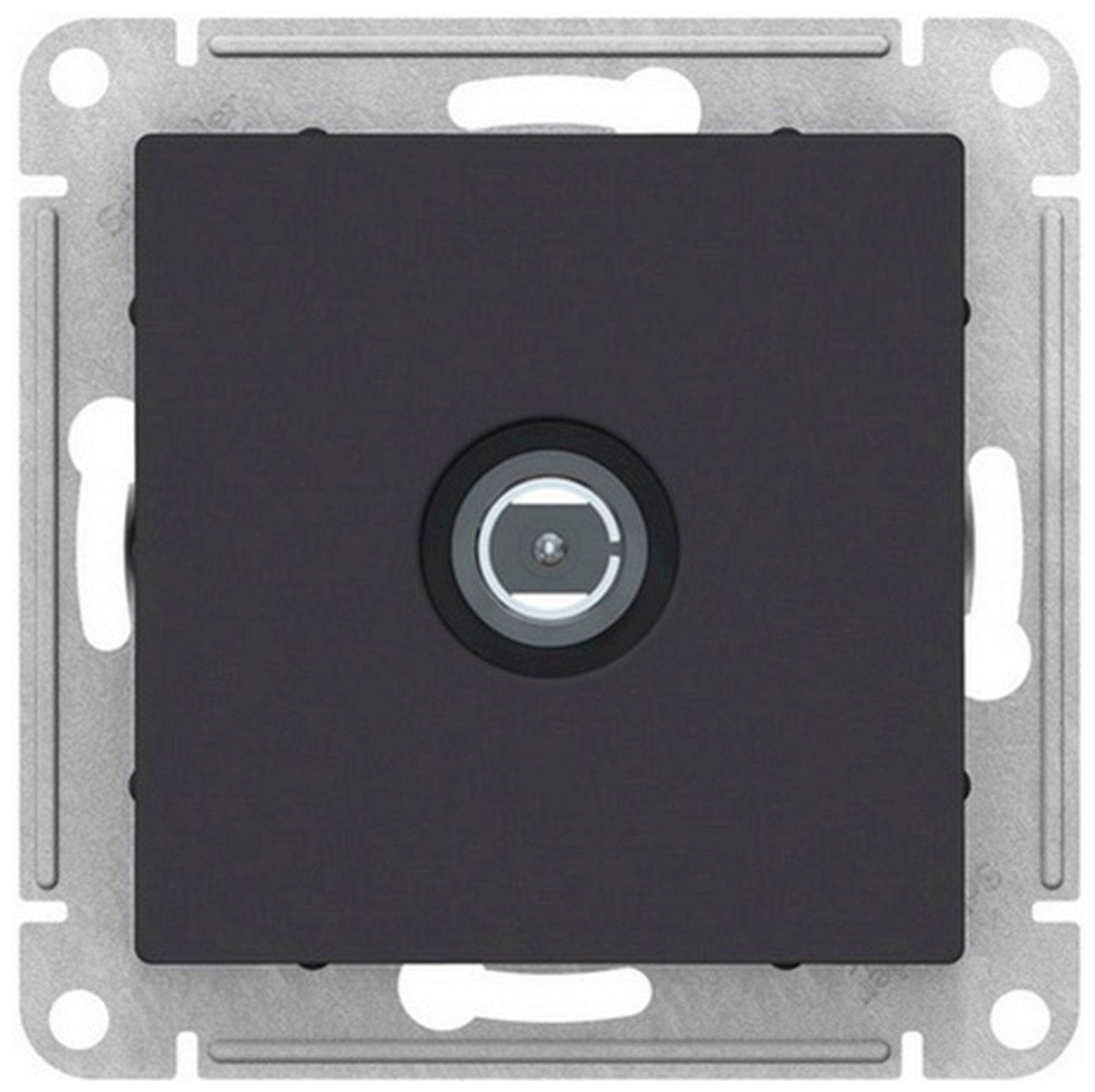Изображение товара Розетка TV Schneider Electric AtlasDesign ATN001093 карбон, скрытый монтаж, IP20