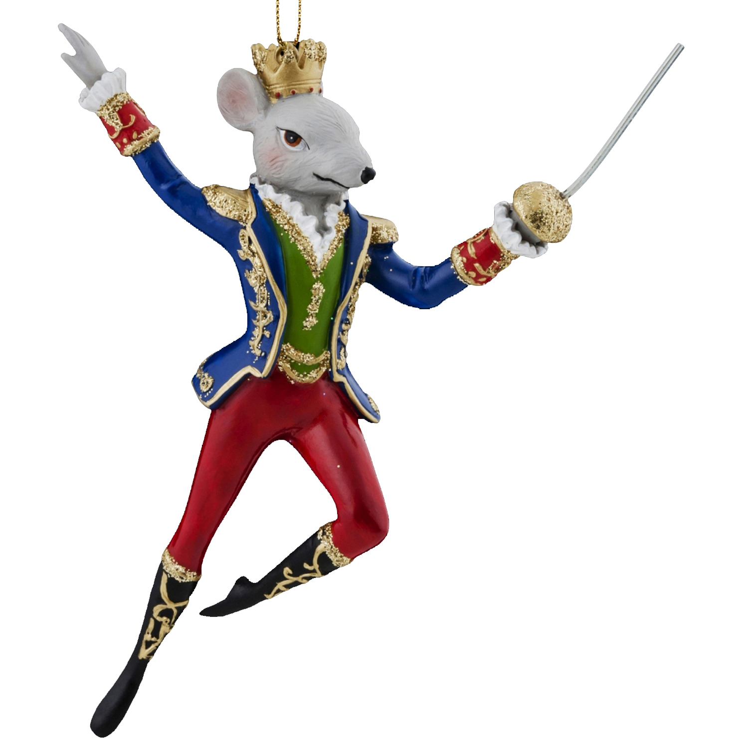 Изображение товара Ёлочная игрушка Мышиный король 12 см для новогоднего декора
