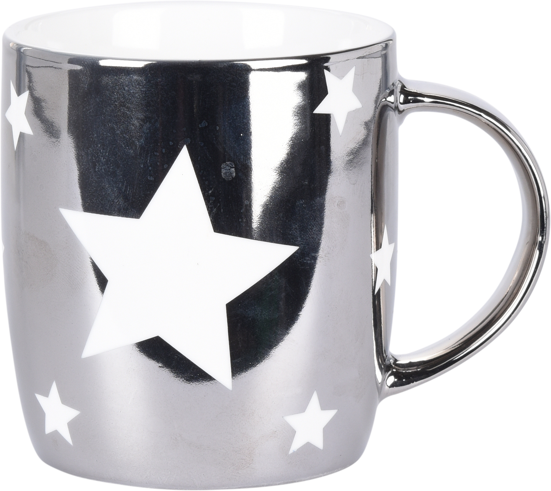 Изображение товара Кружка 300 мл фарфор серебро стильный и долговечный аксессуар для кофе и чая