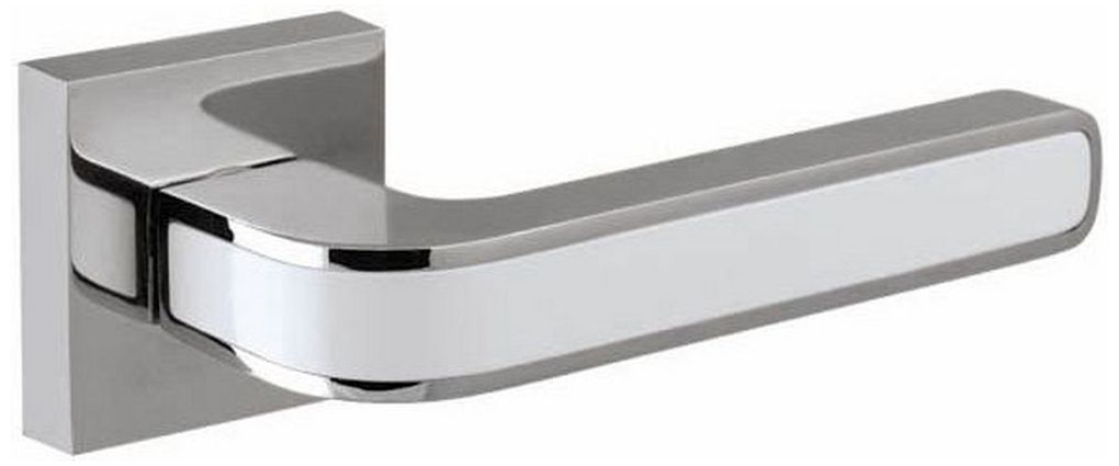 Изображение товара Дверная ручка FUARO Neo DM хром межкомнатная нажимная врезная стильная и надежная