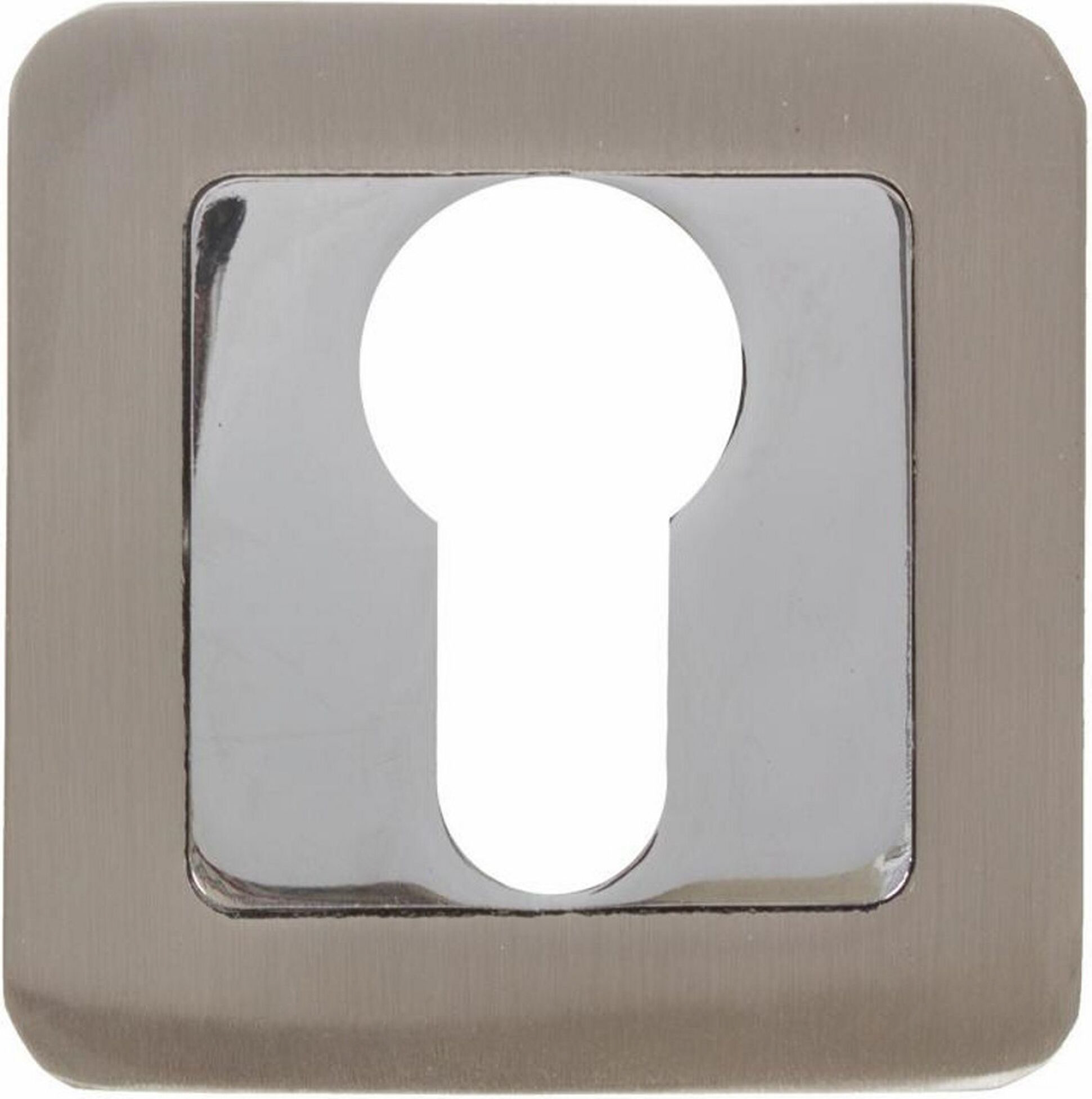 Изображение товара Накладка на замок PUNTO ET QR SN/CP-3 квадрат никель хром