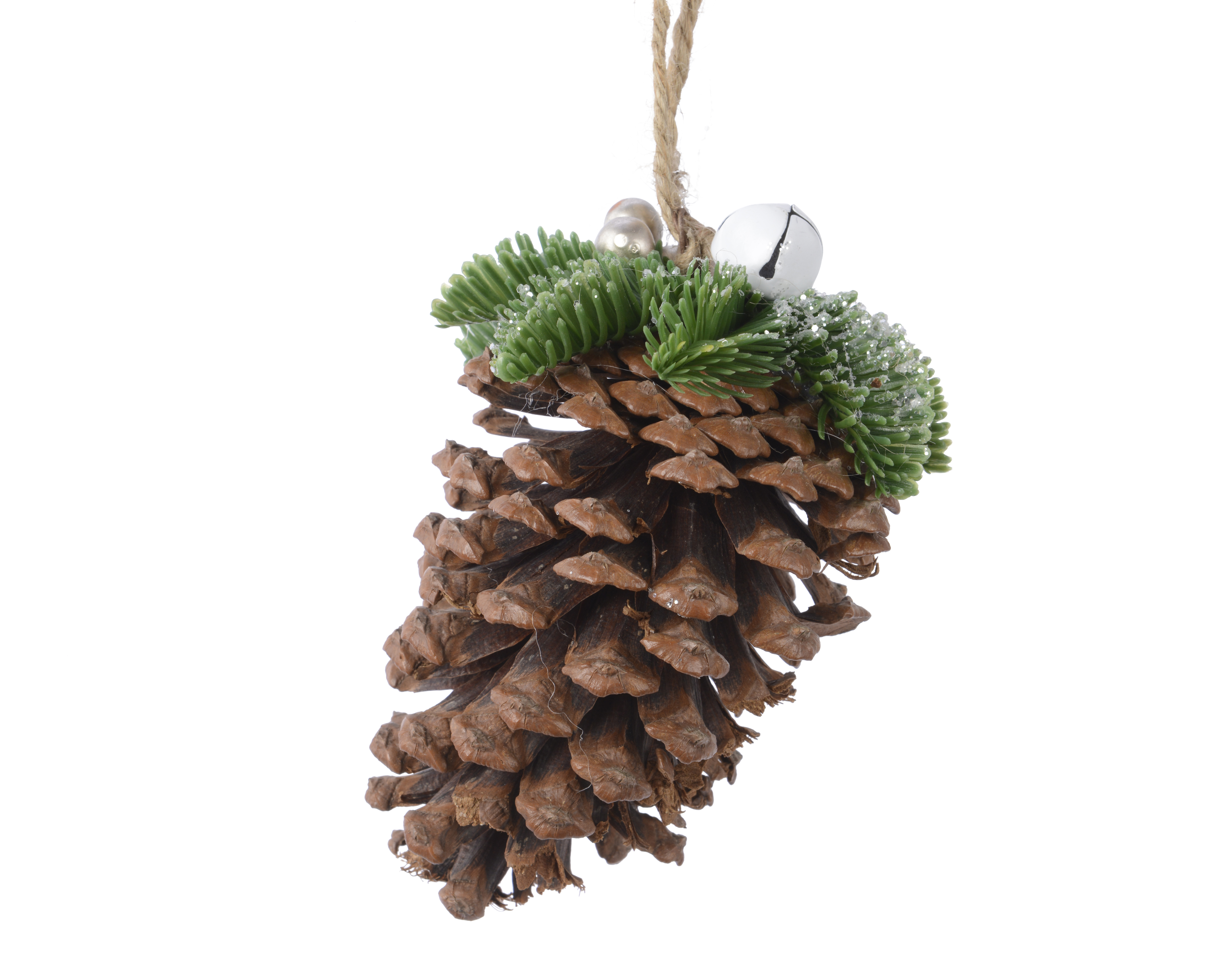 Изображение товара Ёлочная игрушка сосновая шишка 10x10x15 см подвеска для елки