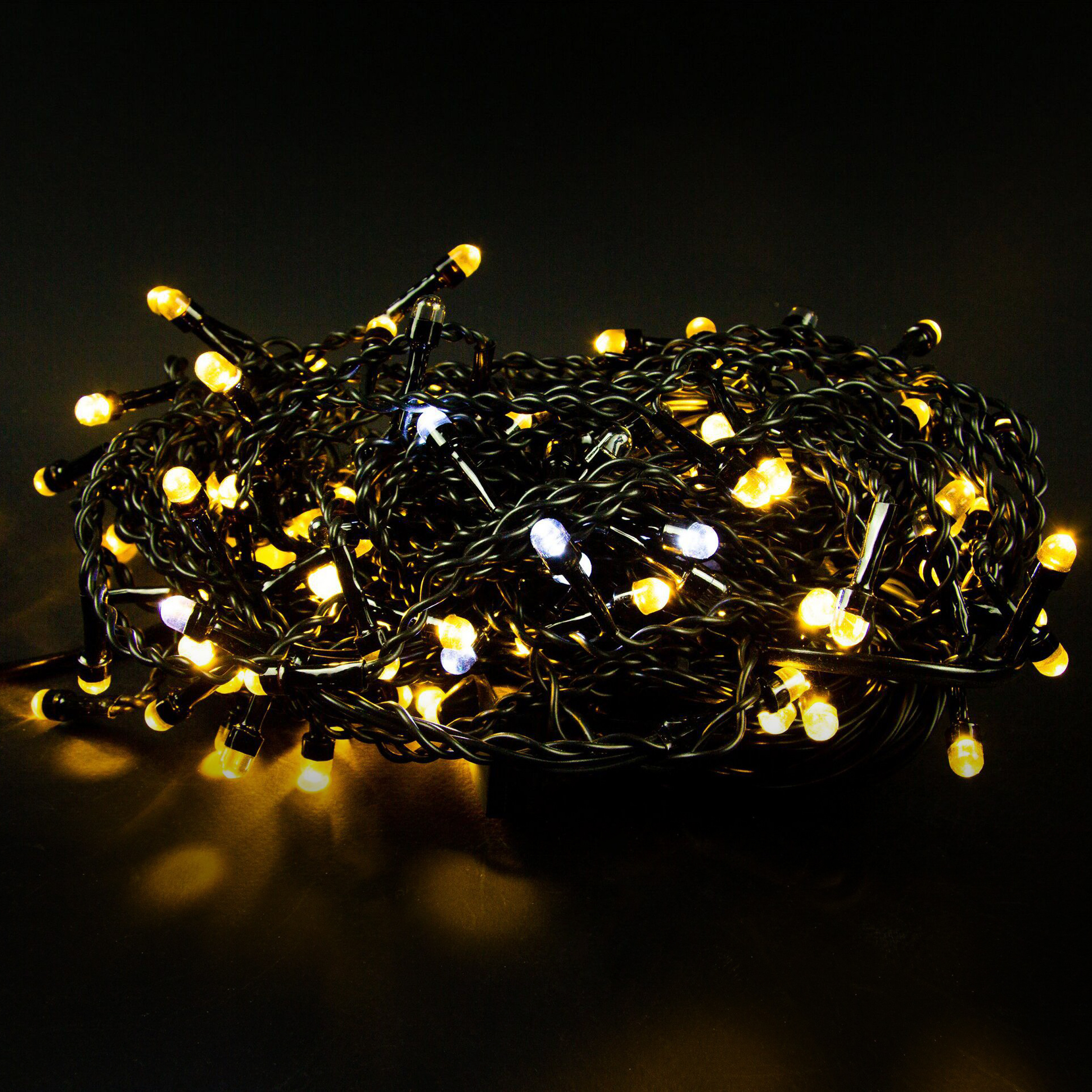 Изображение товара Гирлянда внешняя занавес Glos IE 120 LED белый 10 м для улицы