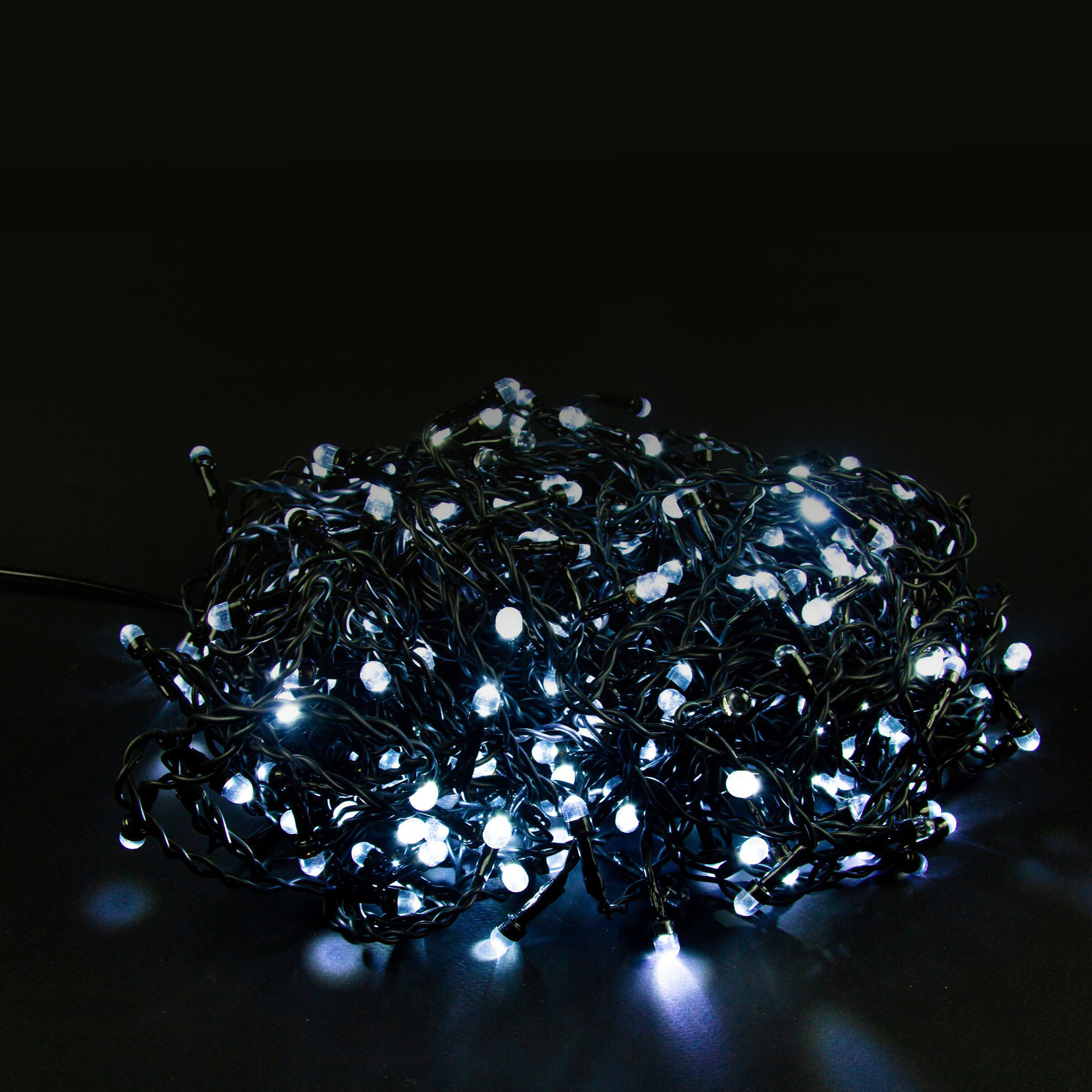 Изображение товара Гирлянда внешняя занавес Glos 120 LED белый 20 м для уличного декора