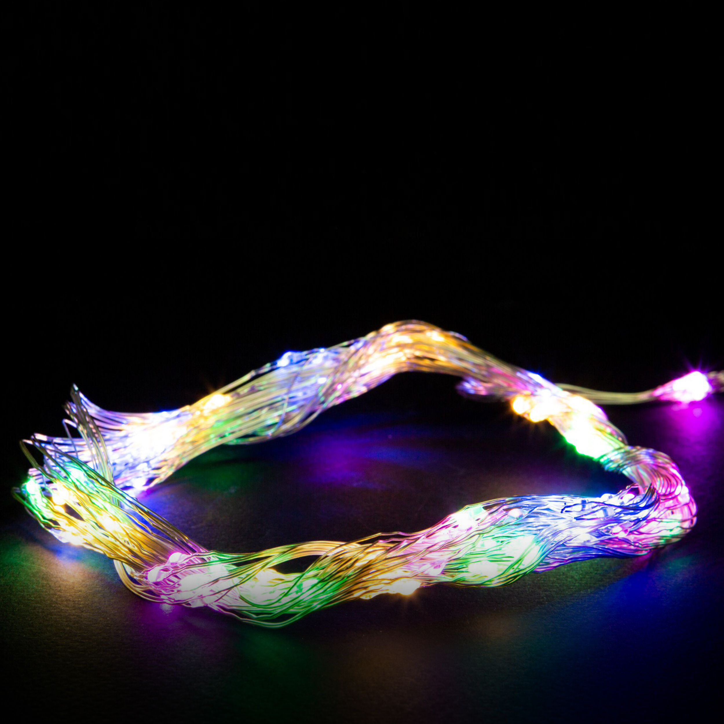 Изображение товара Гирлянда внутренняя занавес Glos IE 120 LED многоцветный 2 м