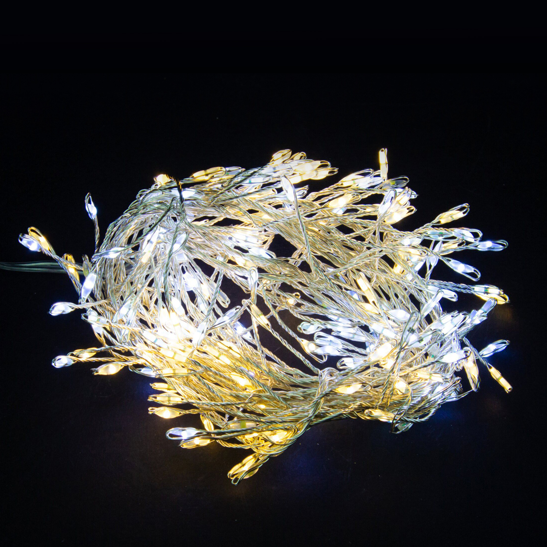 Изображение товара Гирлянда внутренняя нить Glos IE 200 LED 2 м синяя белая светодиодная