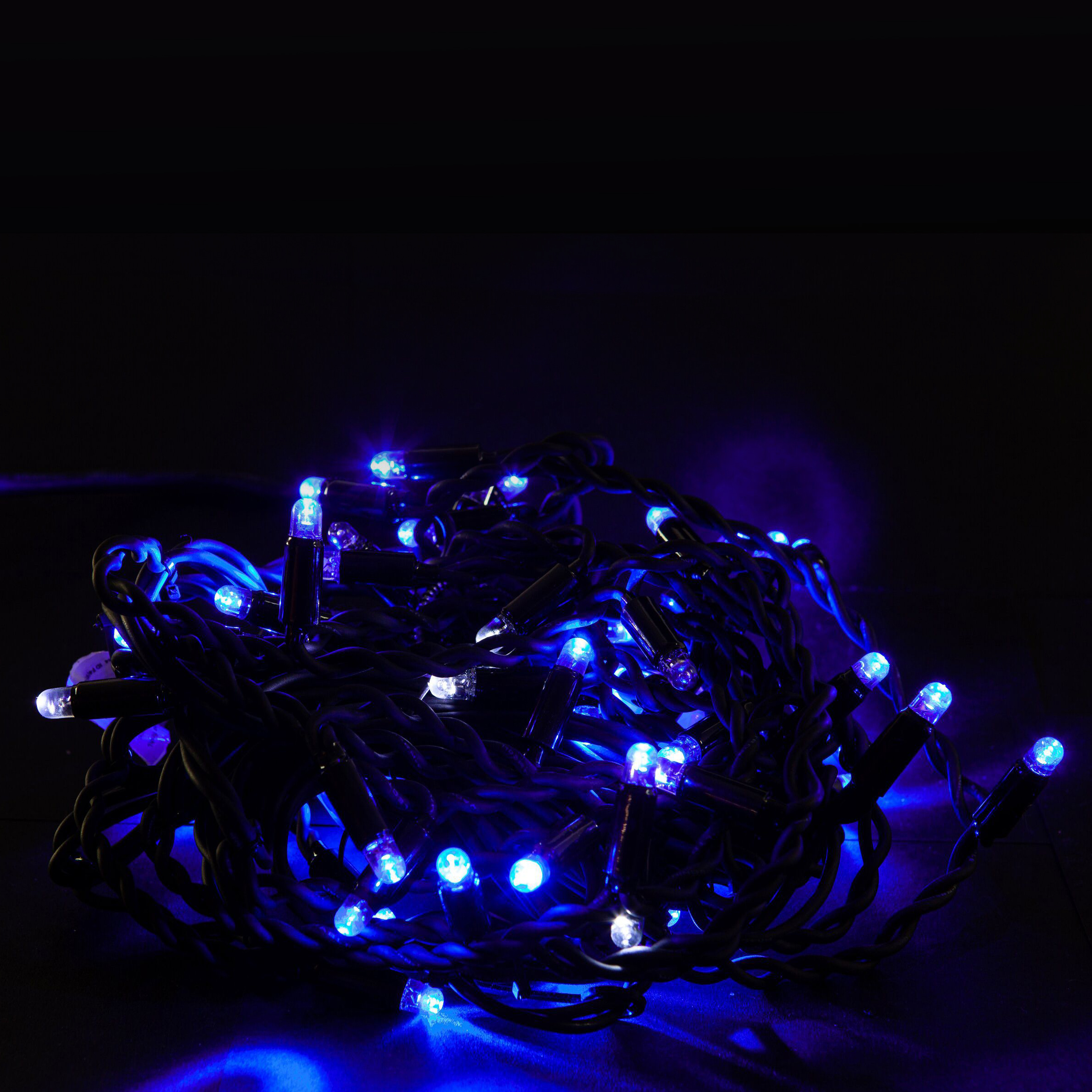 Изображение товара Гирлянда универсальная бахрома SYSTEM PROF 50 LED синяя белая 3 м