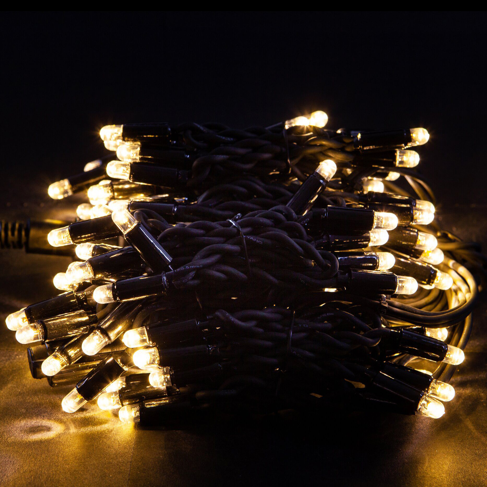 Изображение товара Гирлянда бахрома SYSTEM PROF 100 LED теплый белый 2 м