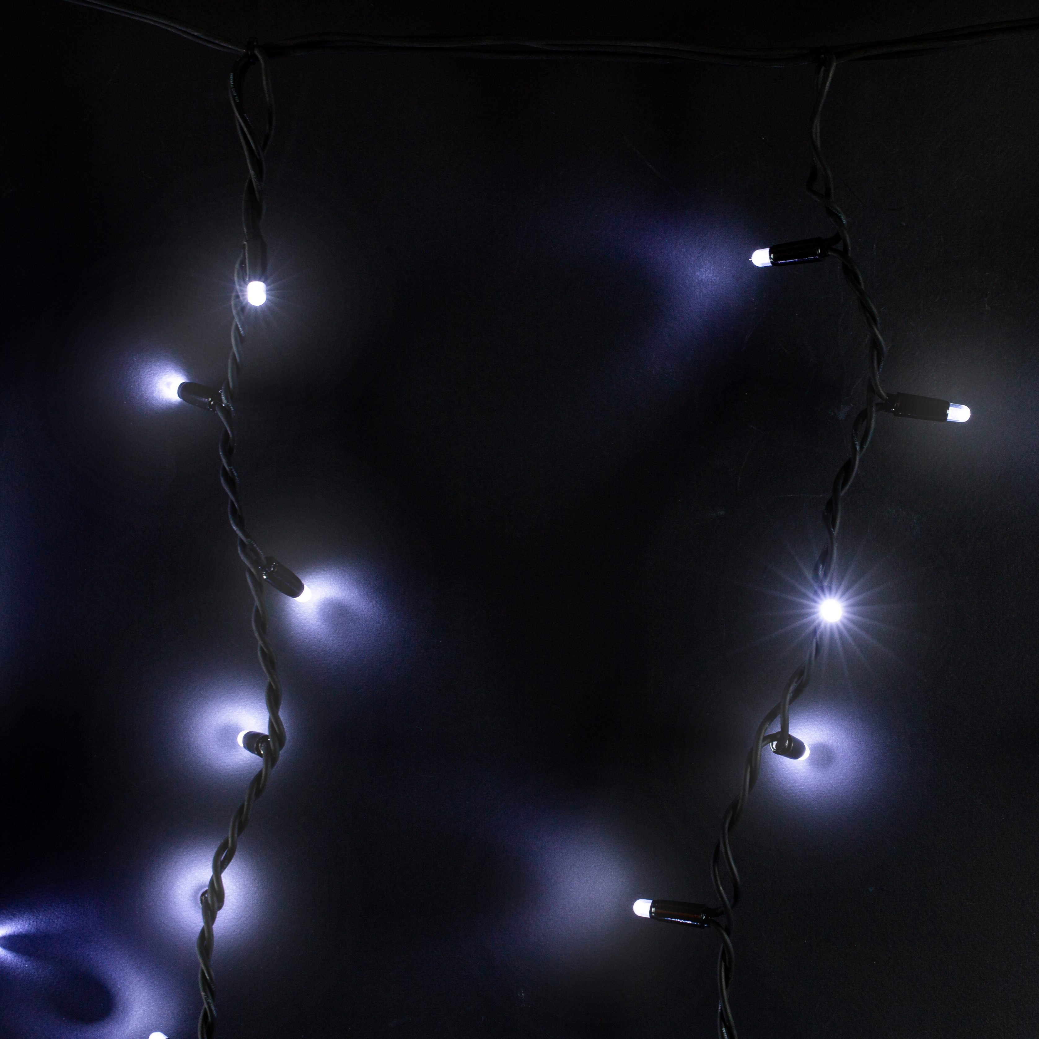 Изображение товара Гирлянда внешняя занавес SYSTEM PROF 102 LED белый 1 м для улицы и помещения