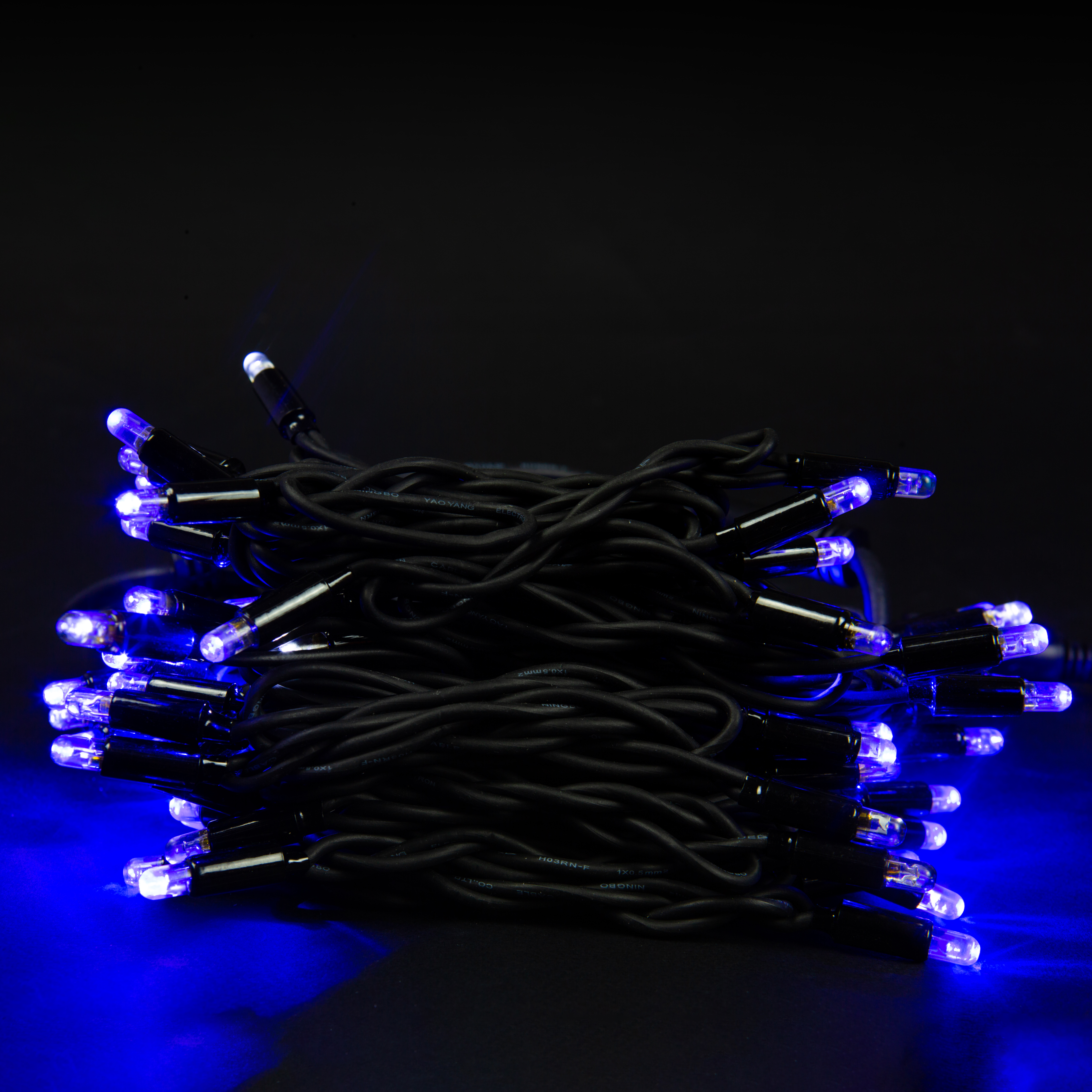 Изображение товара Внешняя гирлянда занавес SYSTEM PROF 102 LED синий и белый 1 м