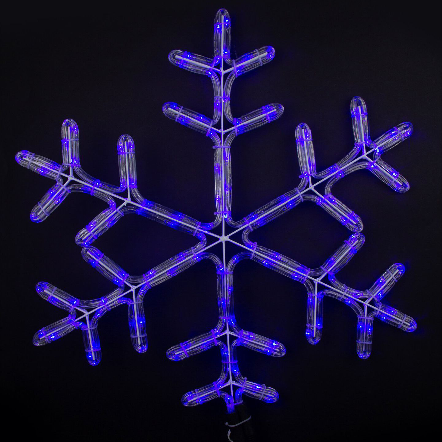 Изображение товара Световая фигура снежинка 144 LED IP44 56 см синий свет