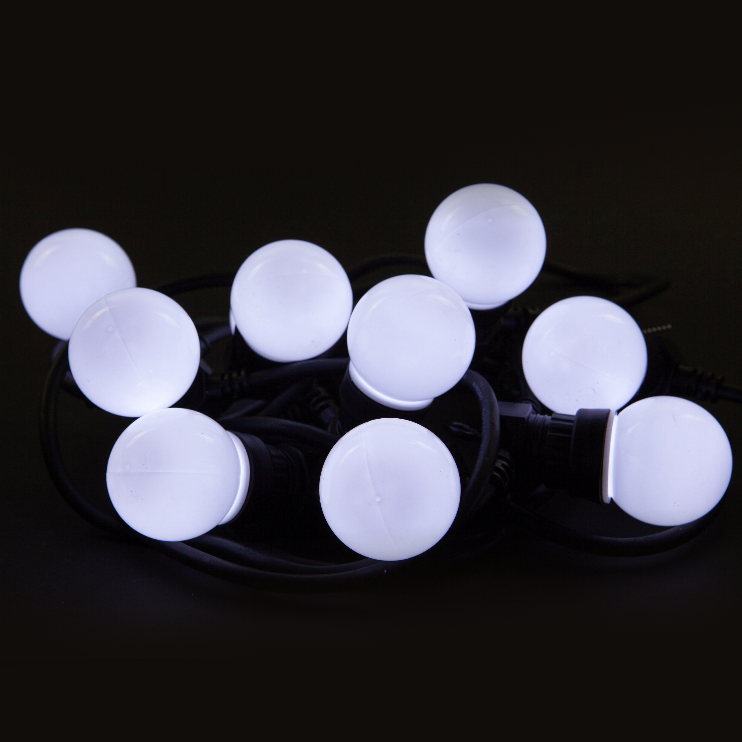 Изображение товара Гирлянда внешняя SYSTEM PROF 50 LED 5 м белый свет теплый ретро стиль для наружного и внутреннего д