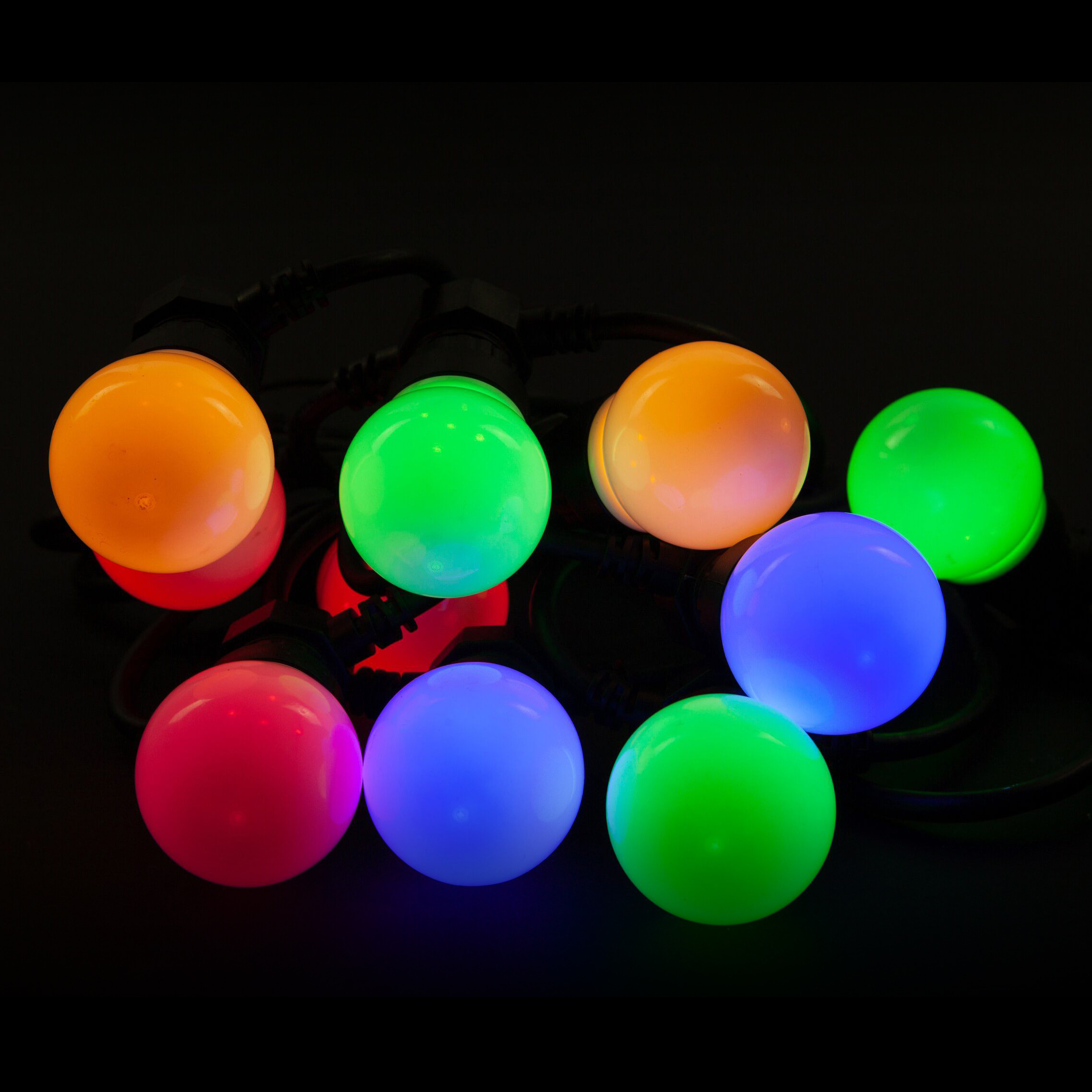 Изображение товара Гирлянда внешняя нить SYSTEM PROF 50 LED многоцветный белый 5 м