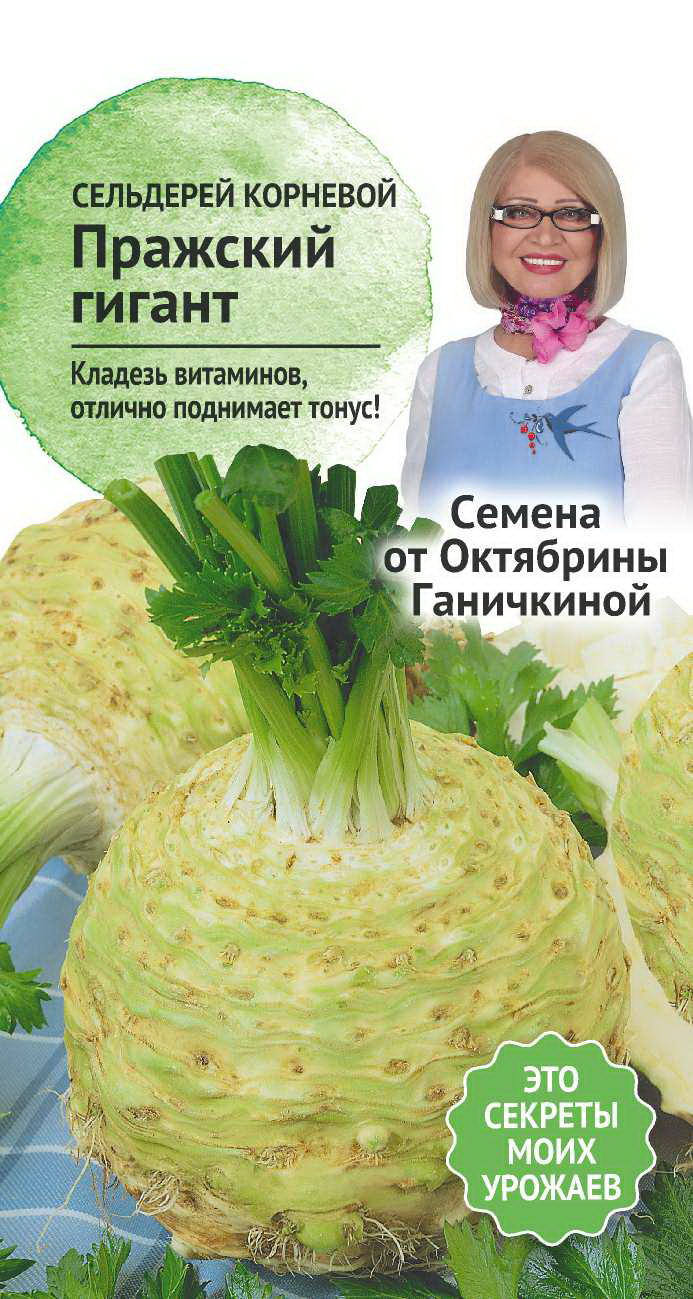 Изображение товара Семена Сельдерей корневой Пражский Семена от Октябрины Ганичкиной гигант 0,3