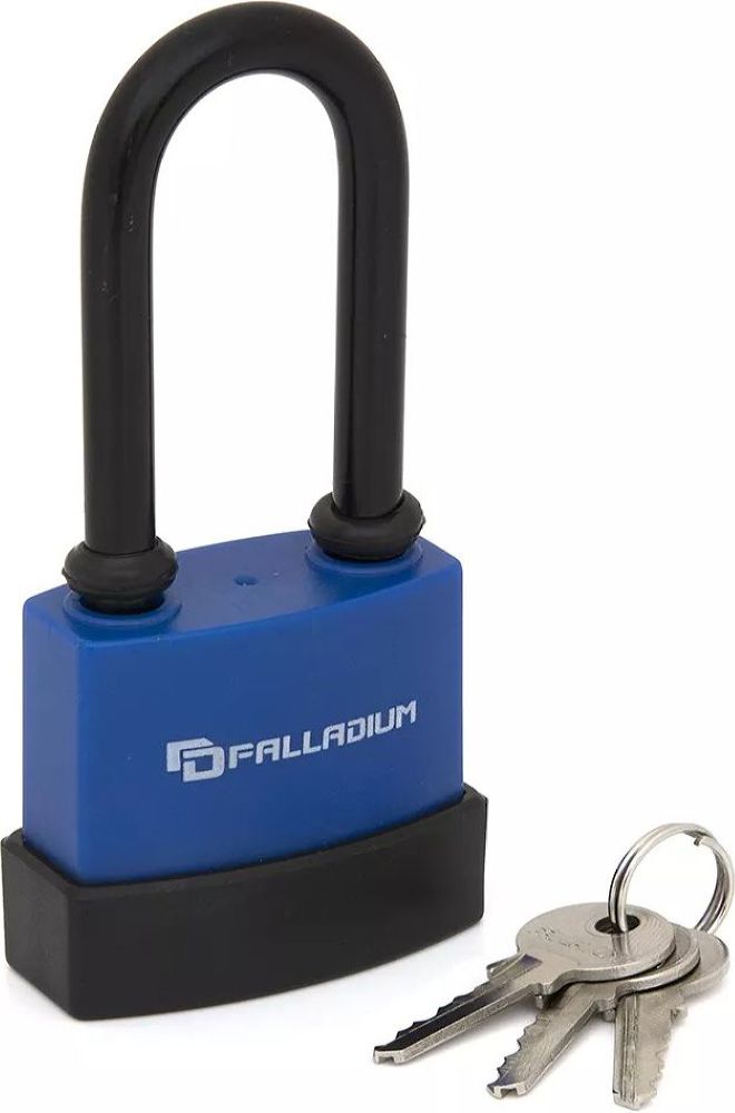 Изображение товара Навесной замок Palladium 907WP-50L сине-черный влагозащищенный высокого качества
