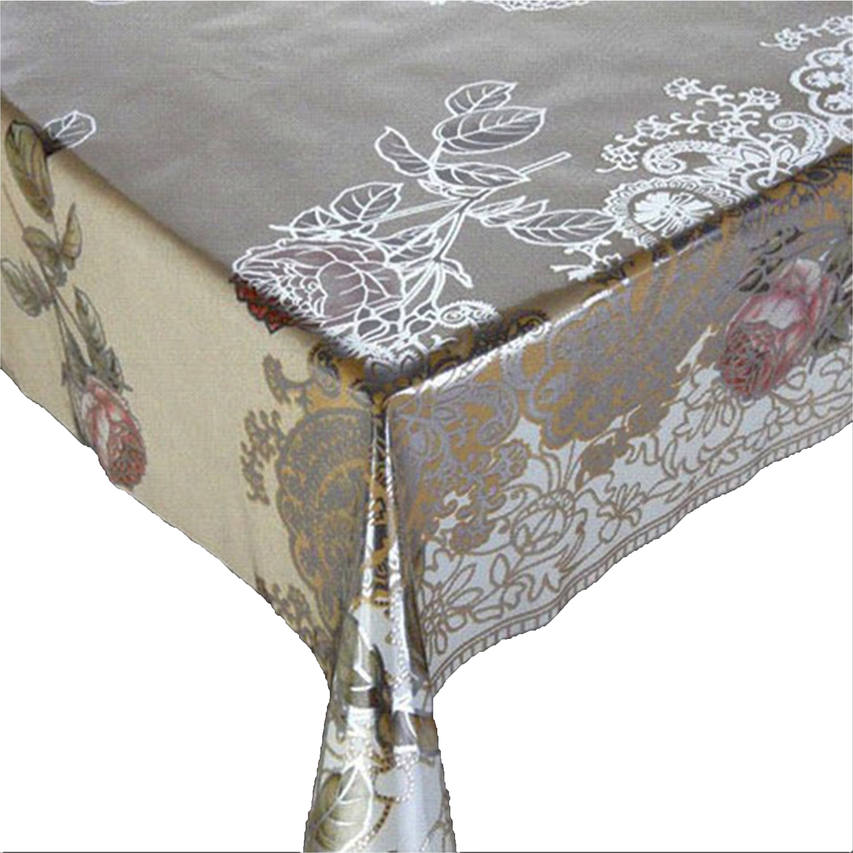 Изображение товара Клеенка Dasch Flora серая ПВХ 140 см - защитное покрытие для дома и офиса