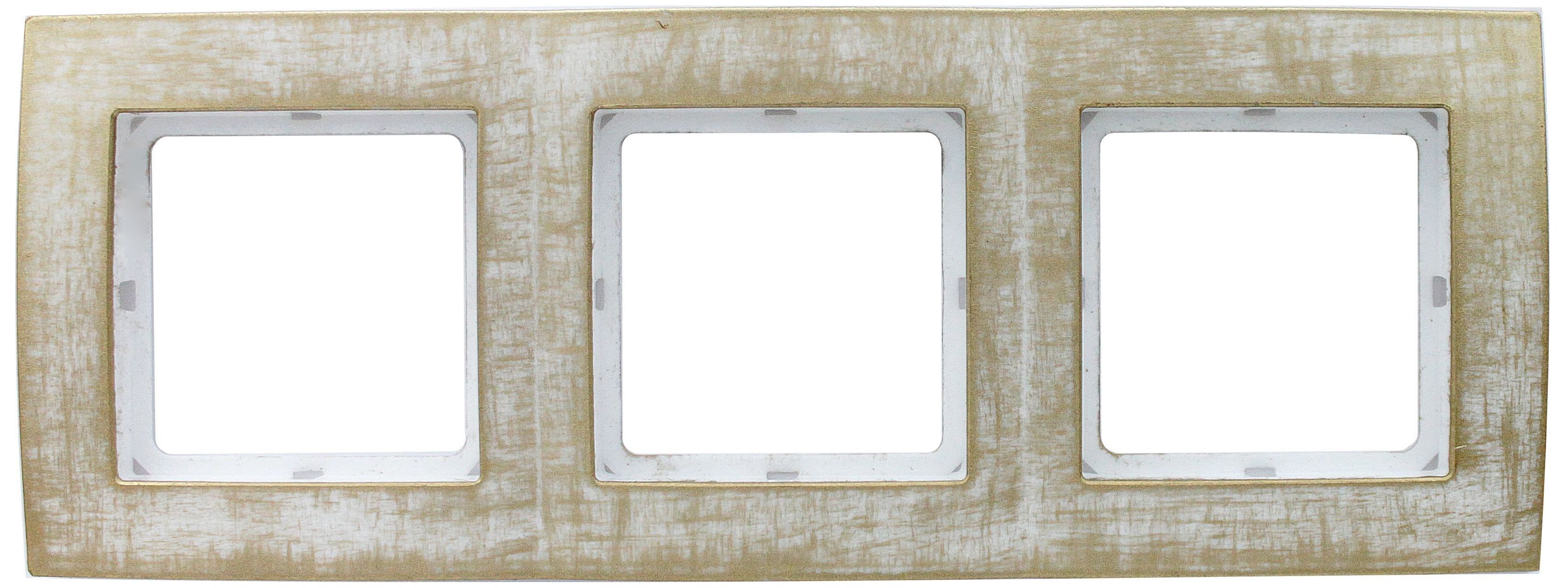 Изображение товара Рамка 3 поста Duwi Palazzo Vintage белое золото