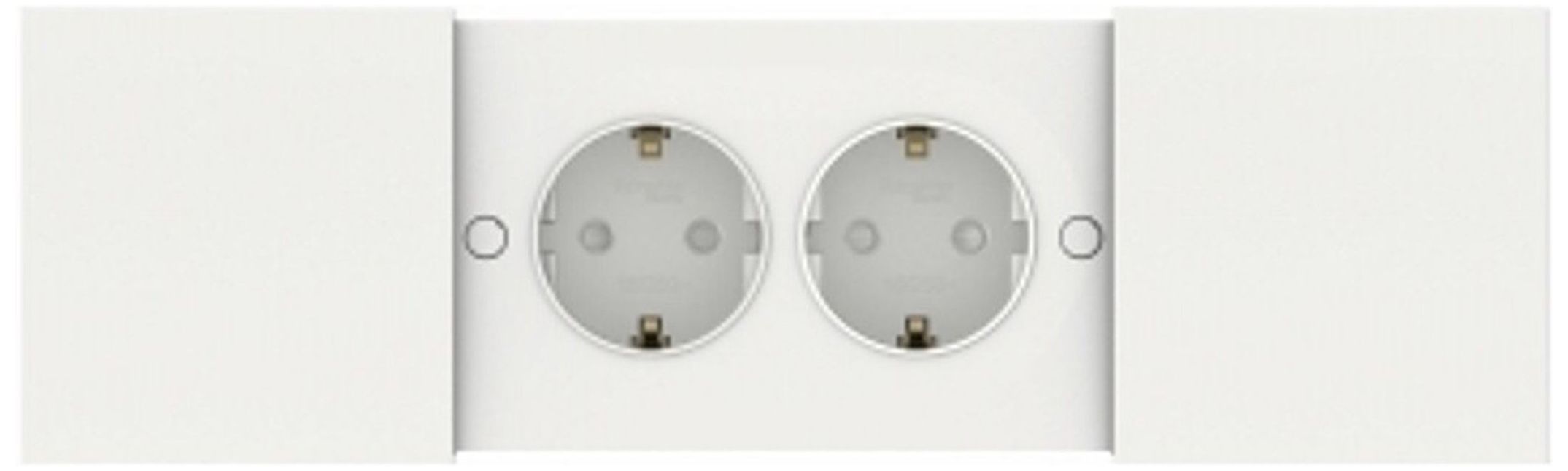 Изображение товара Розетка электрическая 2 поста Schneider Electric Atlas Design белый