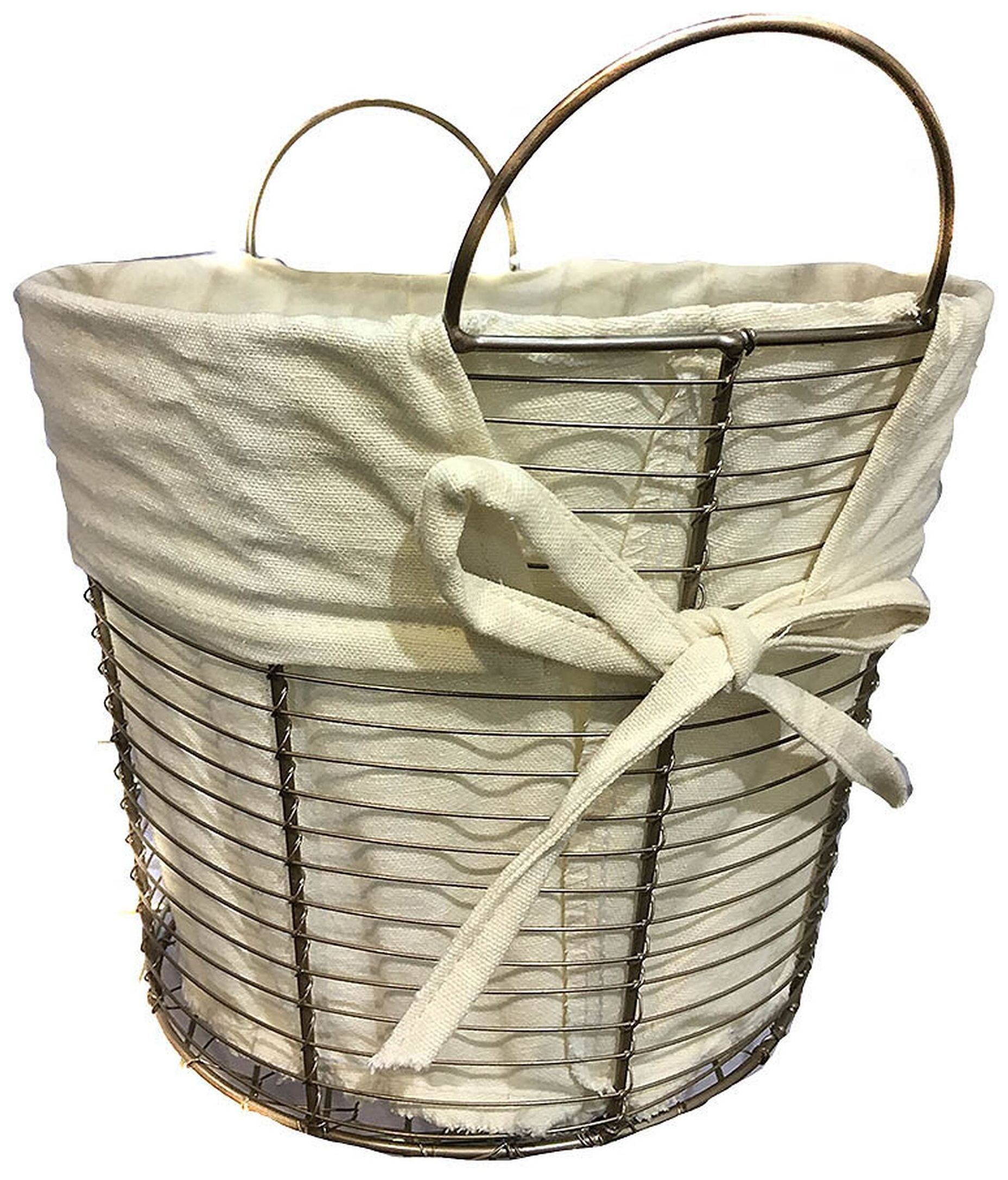 Изображение товара Корзина Легкость L металлическая бежевая 250х230х230 мм