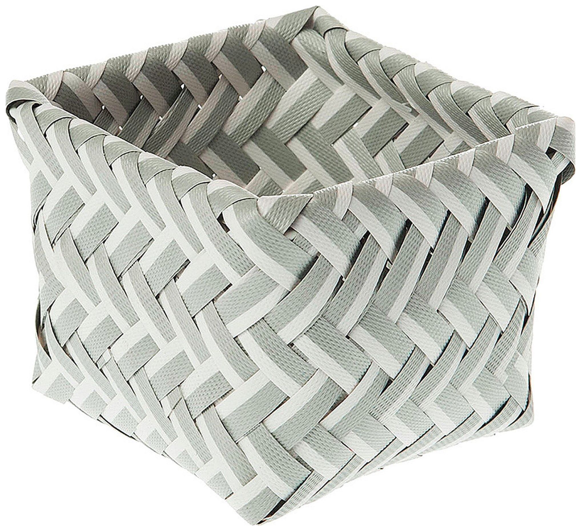 Изображение товара Короб Agio полипропилен серо-белый 80x110x110 мм для хранения и организации