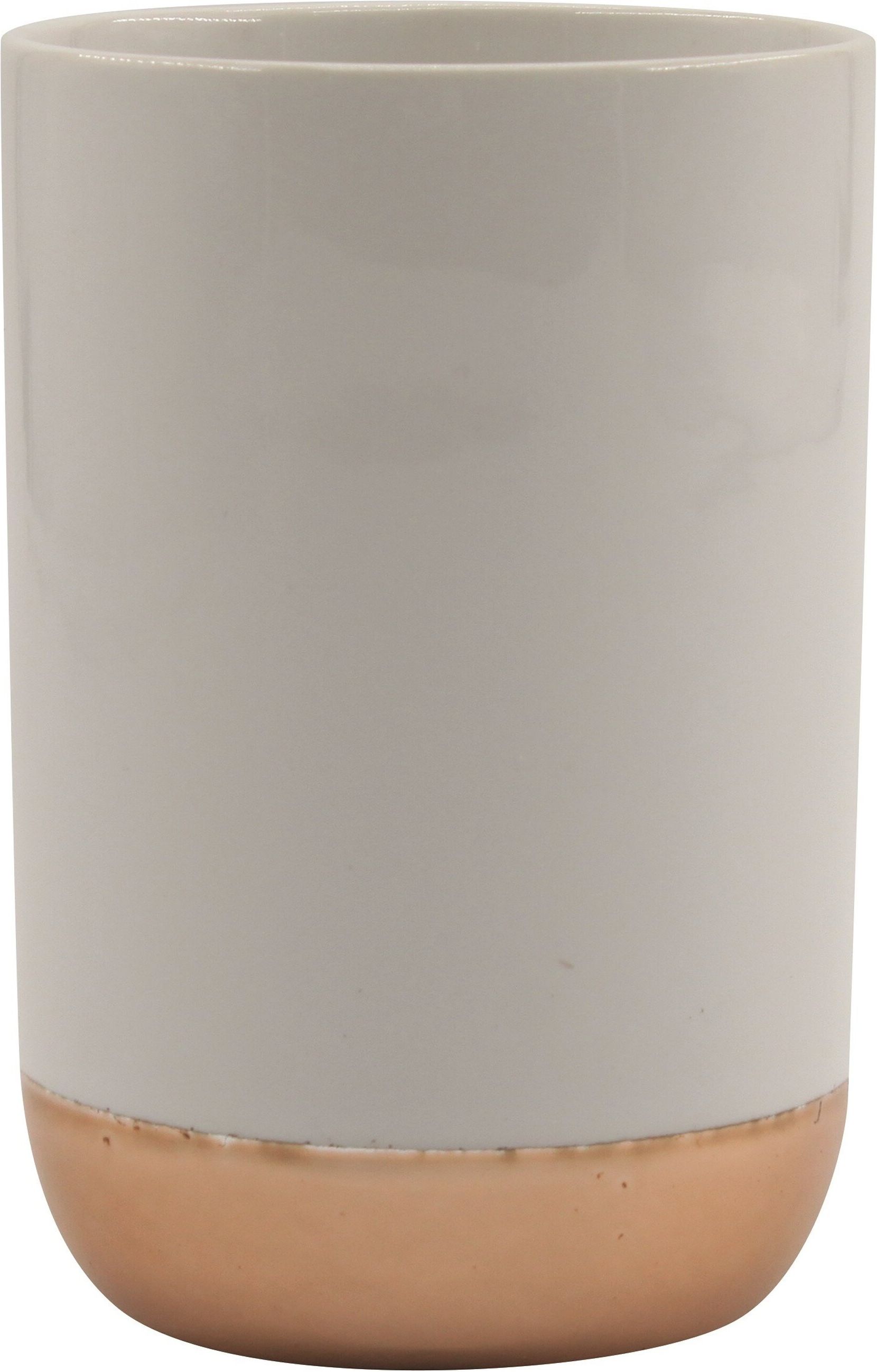 Изображение товара Стакан для зубных щеток MSV AMMAN 143685M бело-золотой