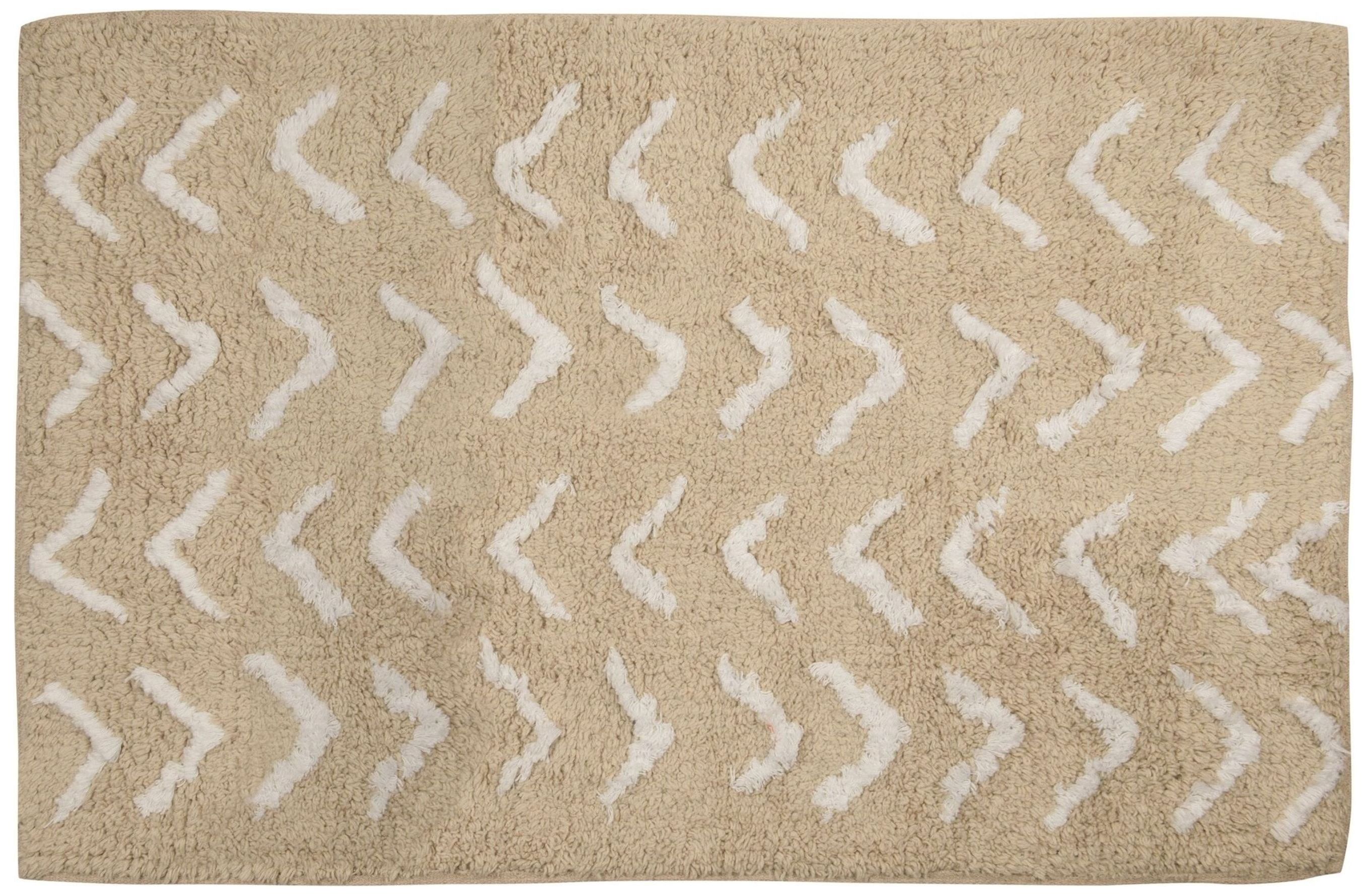 Изображение товара Коврик для ванной комнаты MSV Berbera 50х80 см ворсовый бежевый