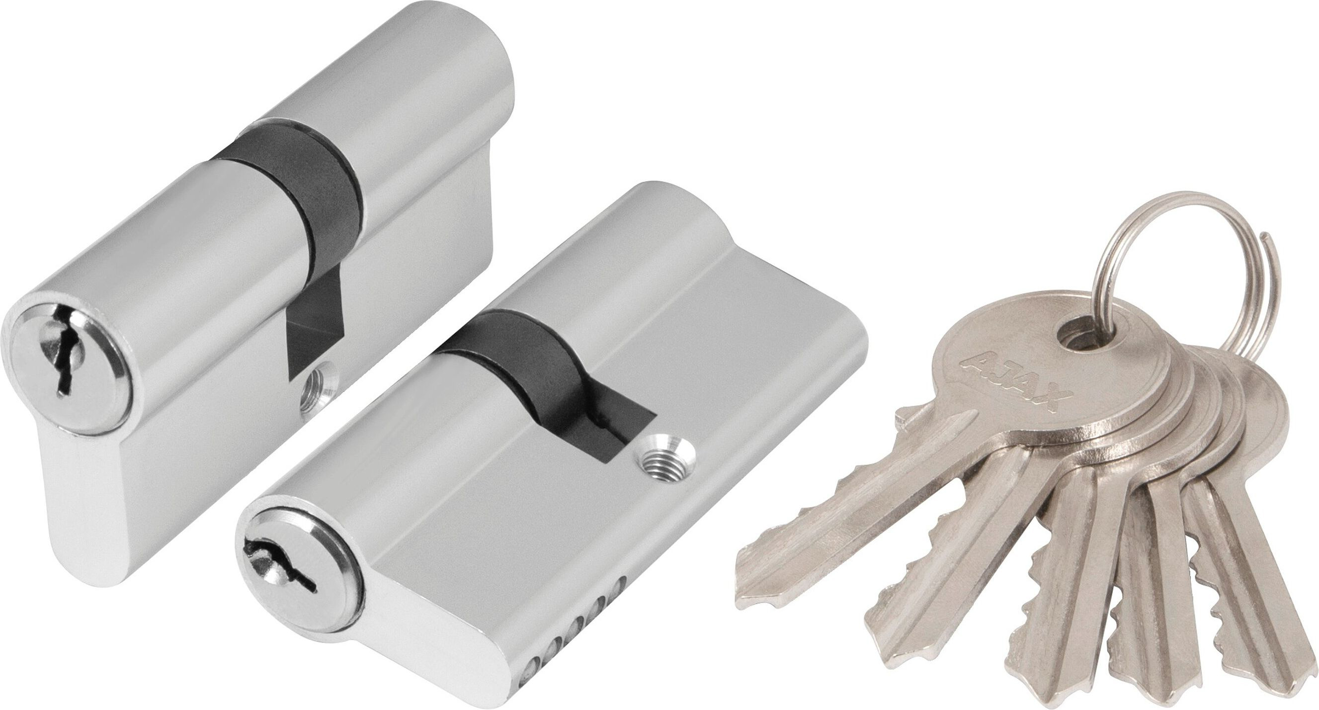 Изображение товара Цилиндр AJAX AX100 60 мм ключ-ключ для дверей