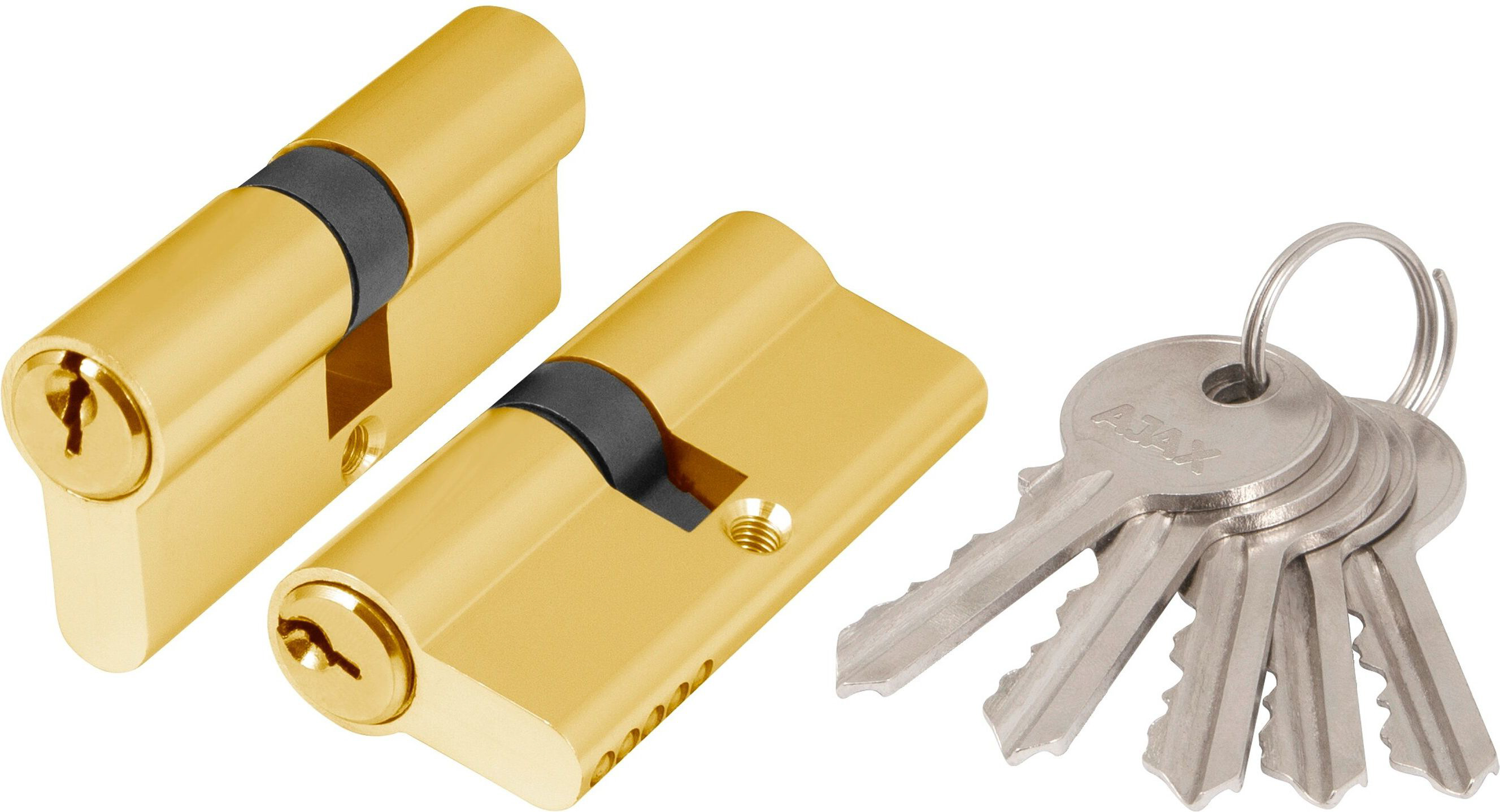 Изображение товара Цилиндр AJAX AX100 60 мм ключ-ключ латунь