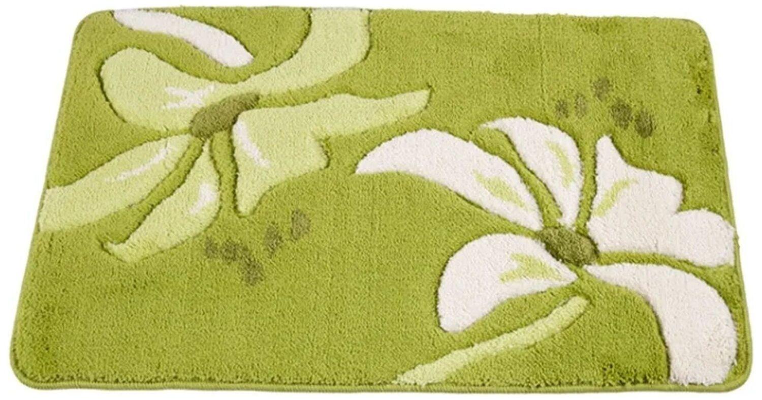 Изображение товара Коврик для ванной комнаты Aquarius 55х90 см ворсовый зеленый