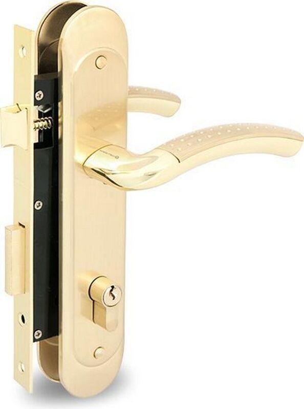 Изображение товара Цилиндровый врезной замок Palladium 1852 SG/GP матовое золото надежное изделие