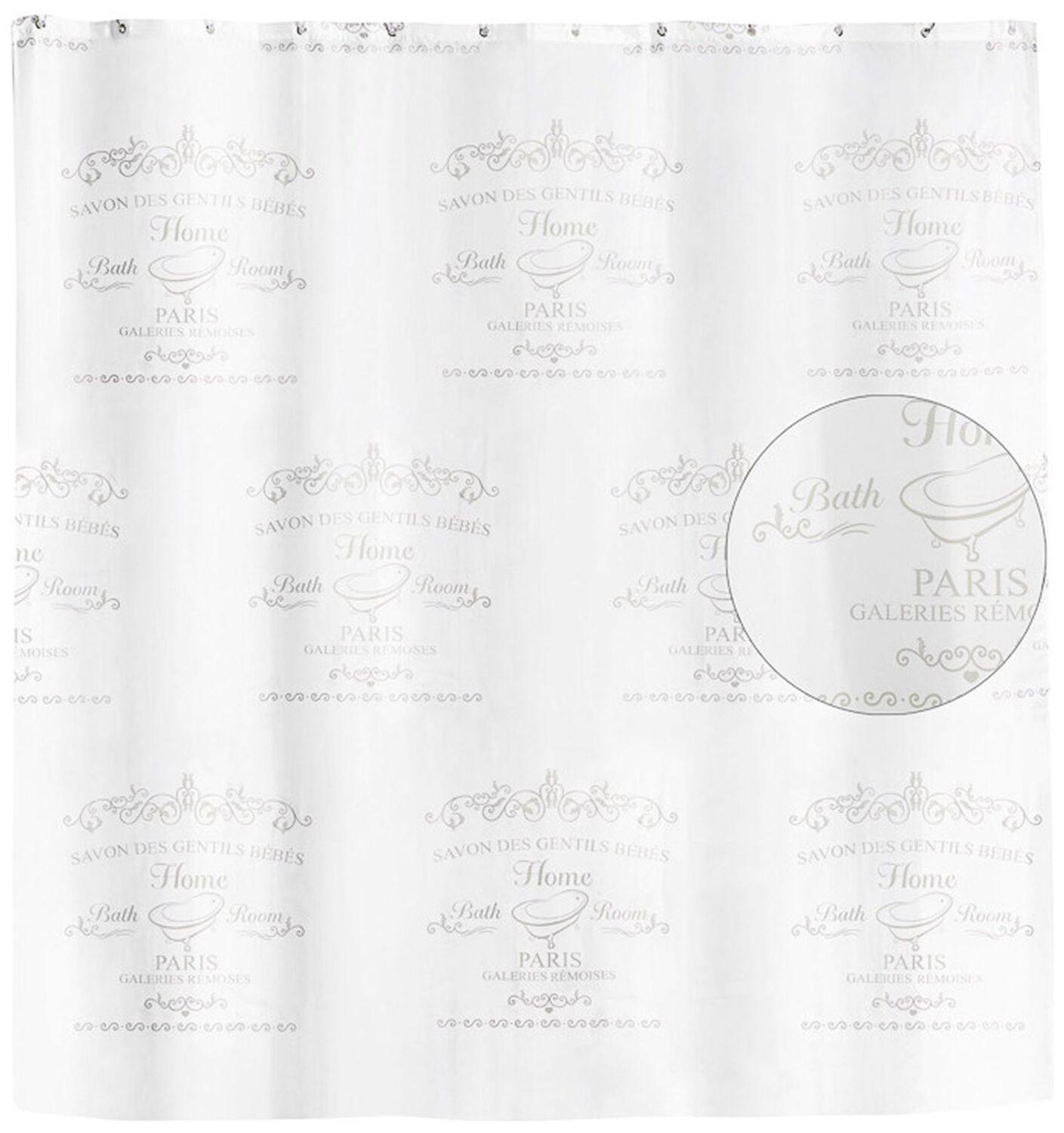 Изображение товара Штора для ванны Verran Paris 180x180 см белая с водоотталкивающей пропиткой