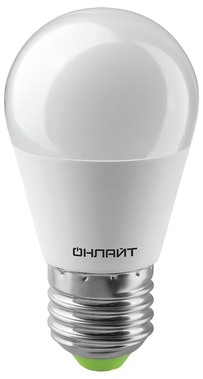 Изображение товара Светодиодная лампа Онлайт ОLL-G E27 8 Вт 600 лм 4000 К шар