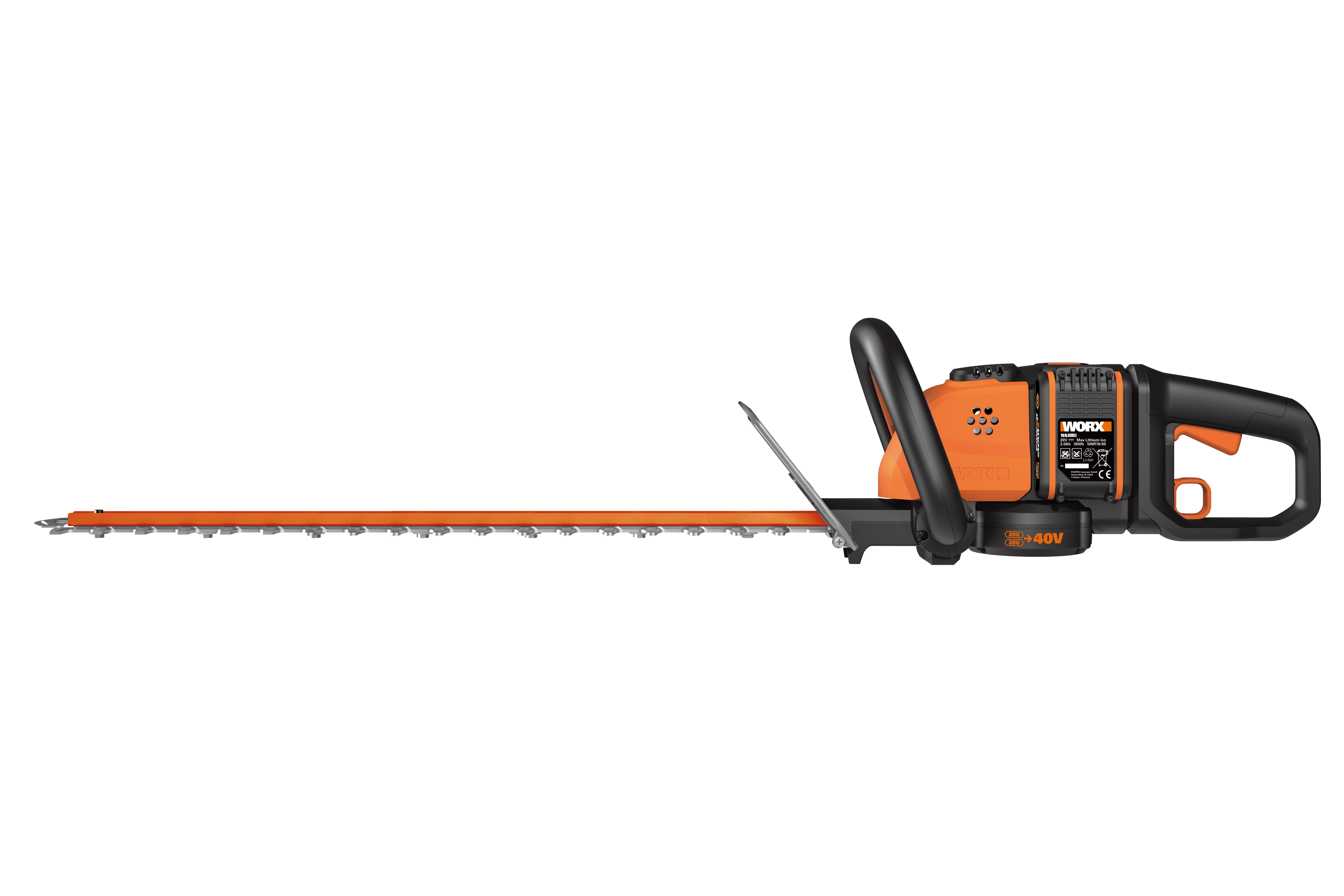 Изображение товара Аккумуляторный кусторез WORX WG284E.9 для стрижки кустов