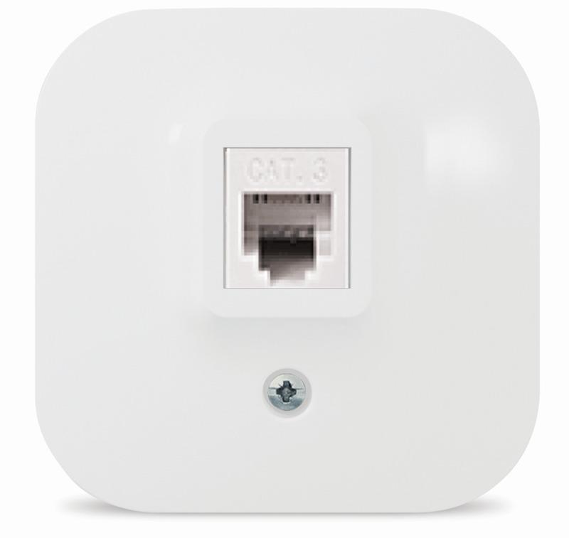 Изображение товара Розетка телефонная FLOS 623K CAT3 белая
