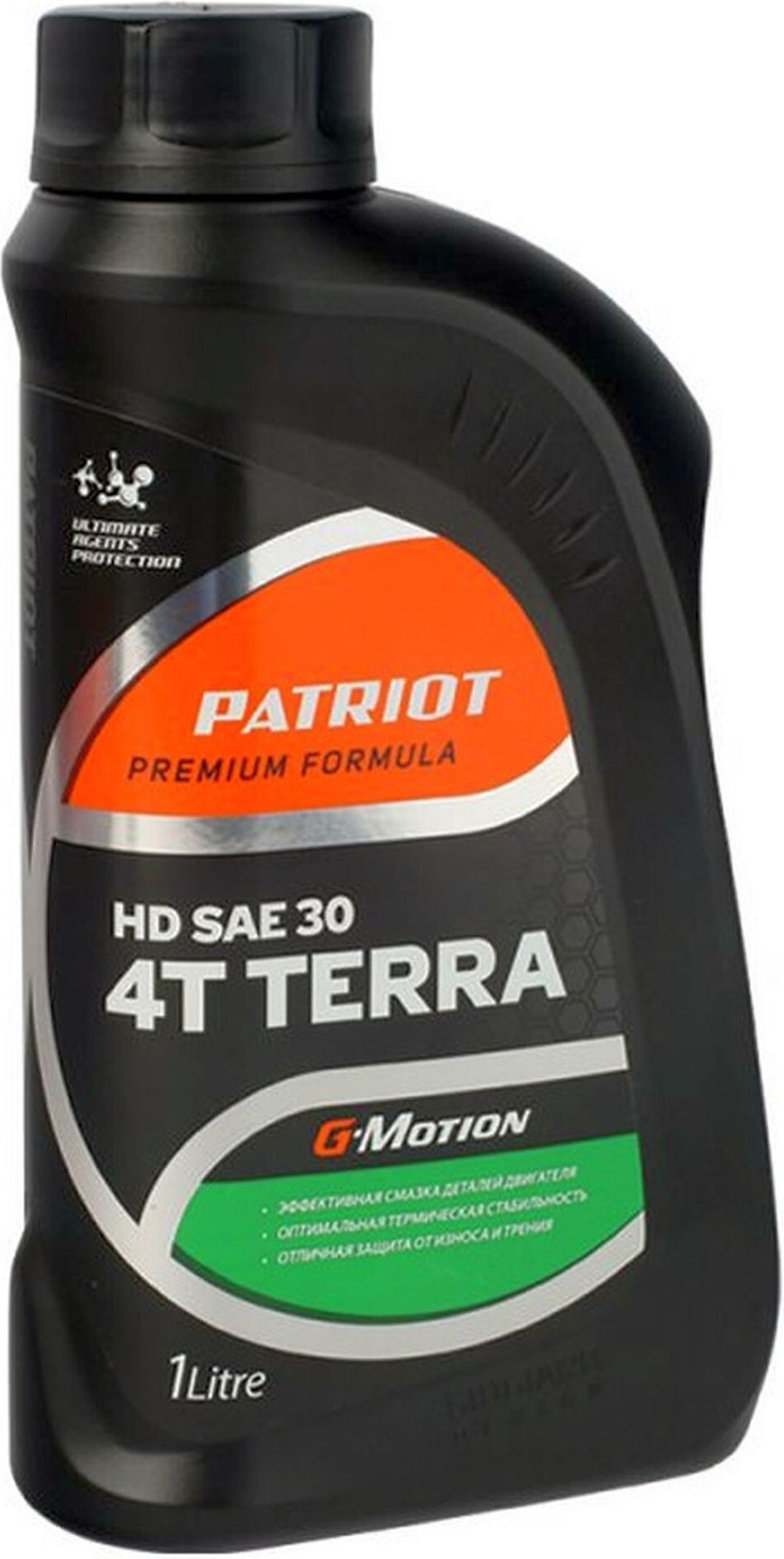 Изображение товара Моторное масло 4Т PATRIOT G-Motion HD TERRA SAE 30 минеральное  1 л