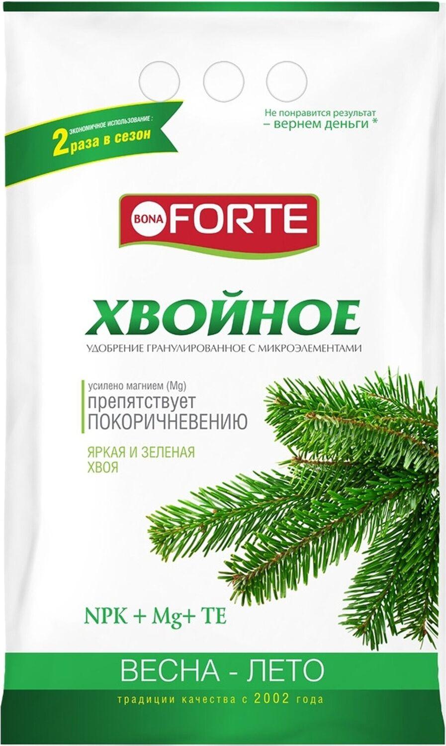 Изображение товара Удобрение для хвойных BONA FORTE с микроэлементами 2 кг
