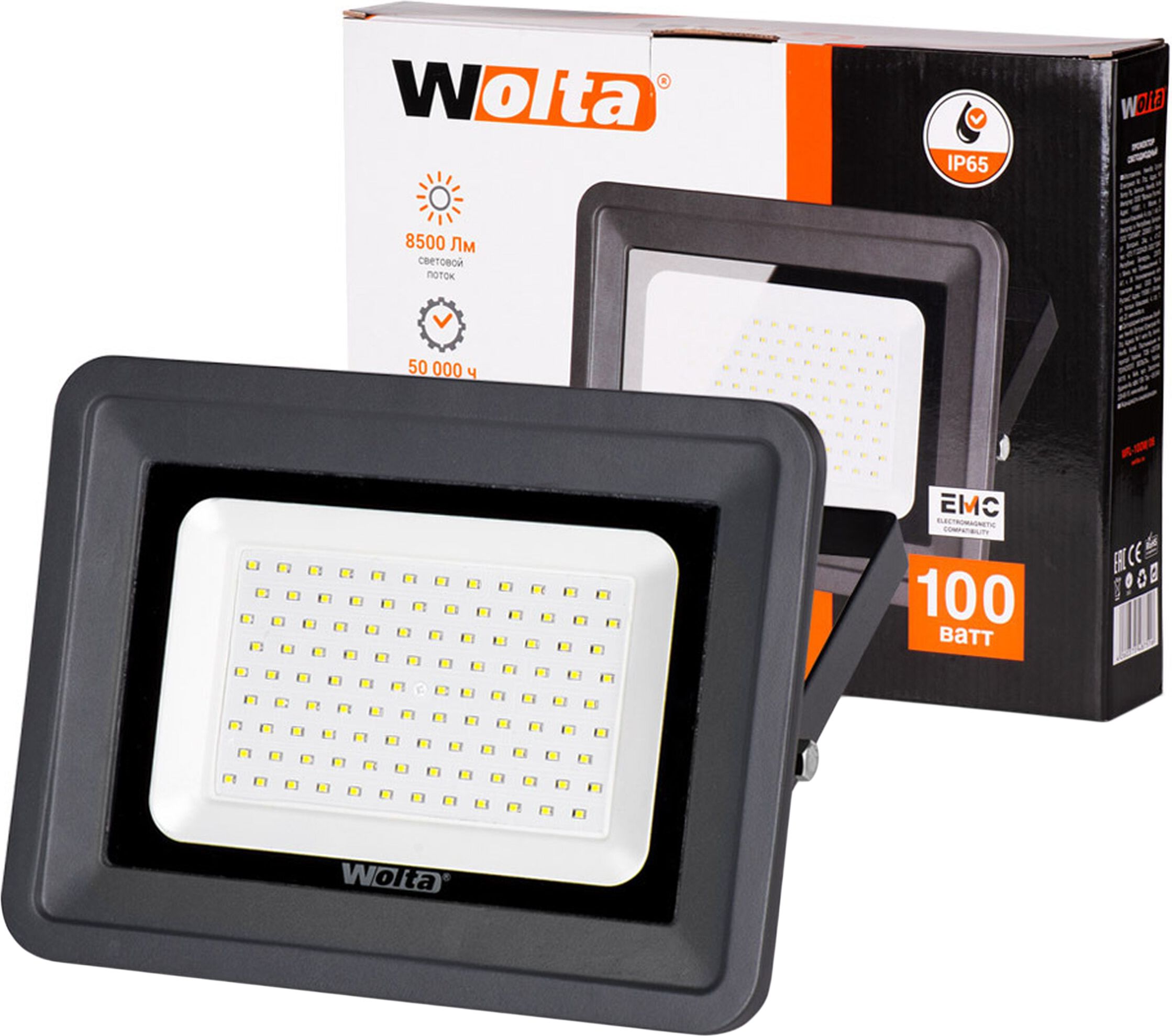 Изображение товара Уличный прожектор Wolta WFL-100W/06 IP65 высокоэффективный LED для наружного освещения