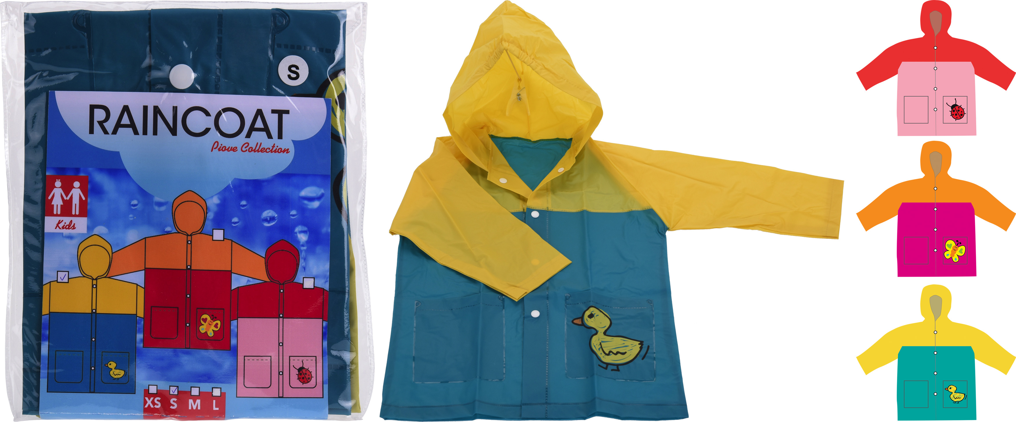 Изображение товара Детский дождевик для девочек водоотталкивающий в ассортименте