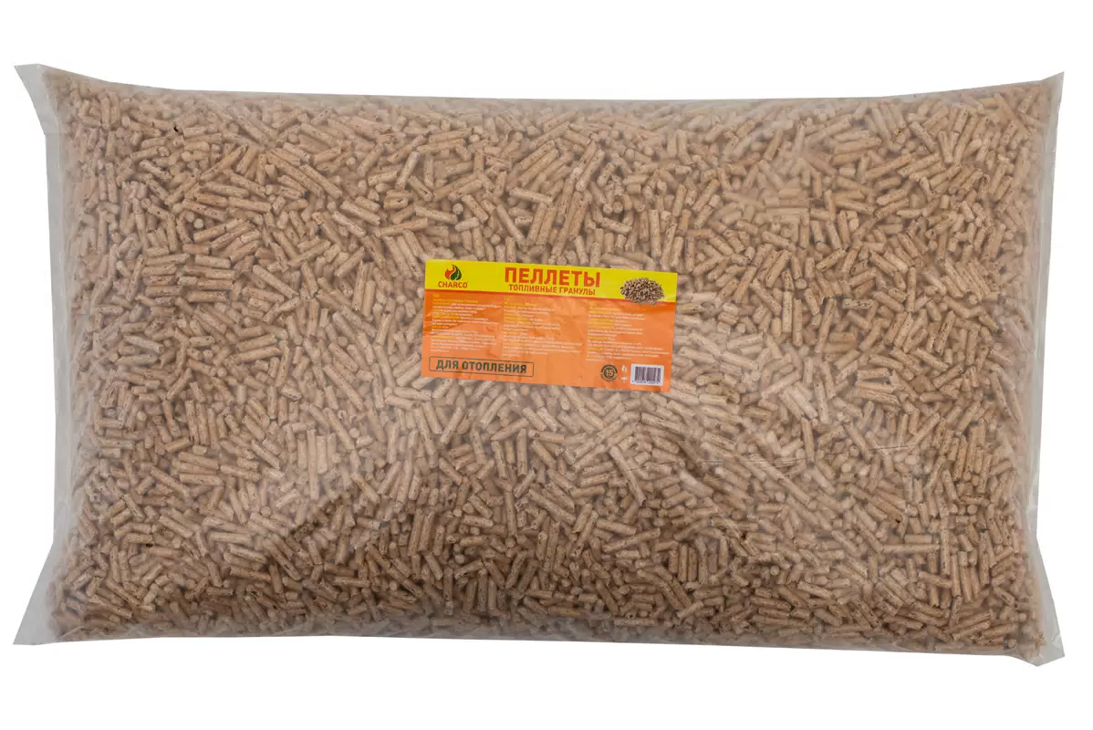 Изображение товара Пеллеты CHARCO 15 кг для отопления и каминов