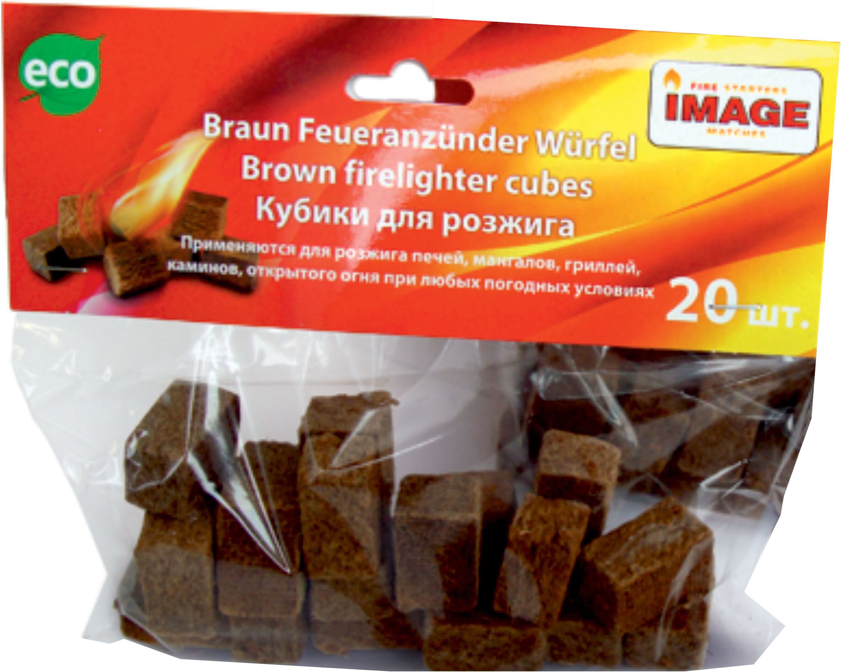 Изображение товара Кубики для розжига IMAGE 20 шт