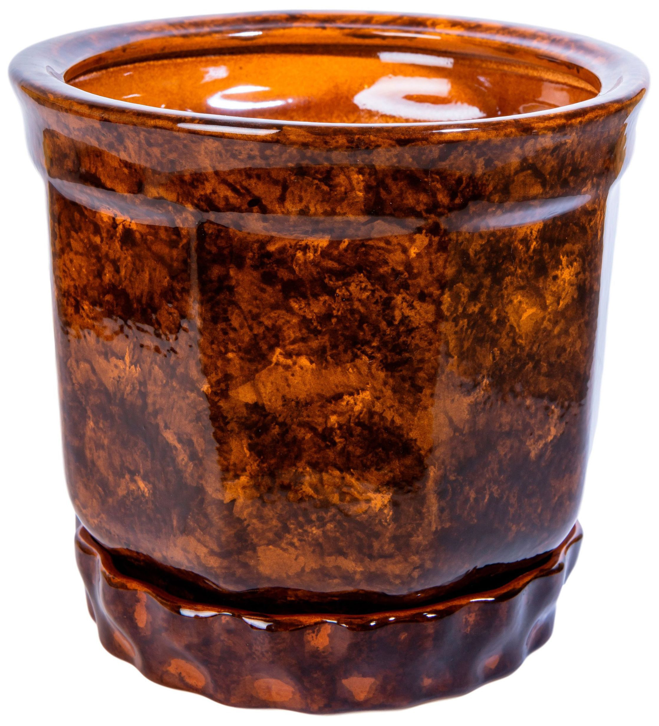 Изображение товара Горшок d21 см керамический коричневый